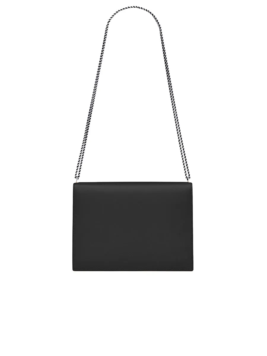 Cassandra Medium Chain Bag in Grain de Poudre Embossed Leather