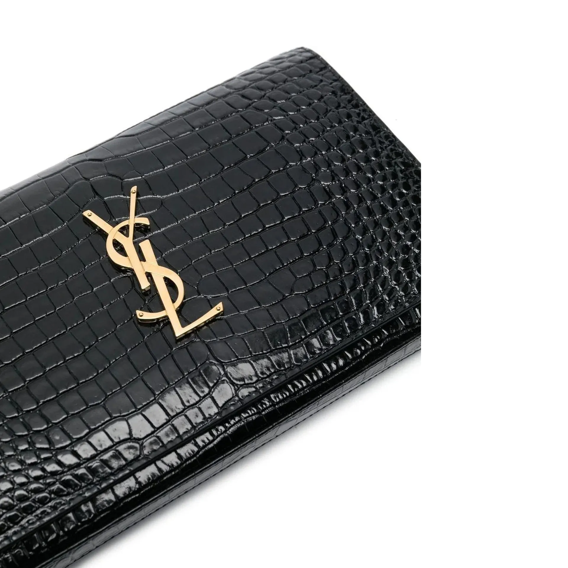 Cassandre Crocodile-Embossed Leather Bag