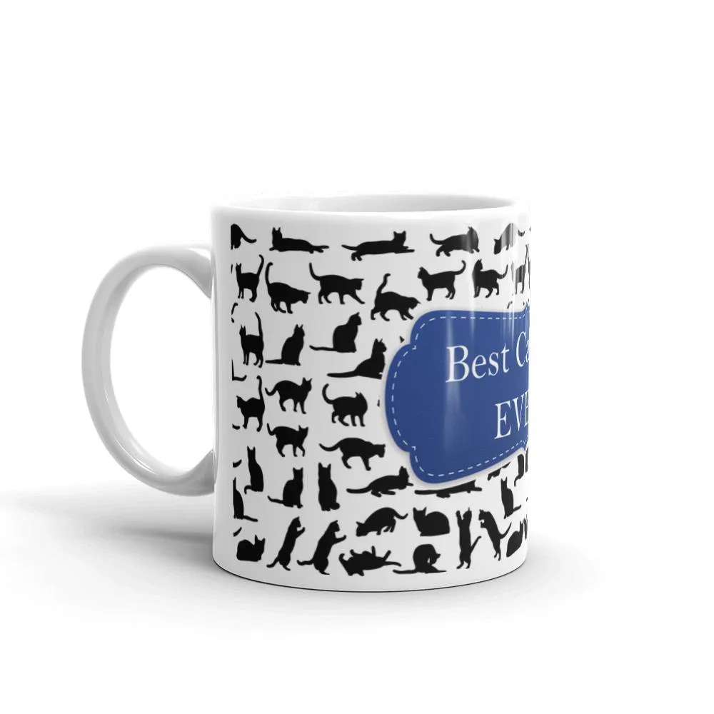 Cat Dad Blue Coffee Mug