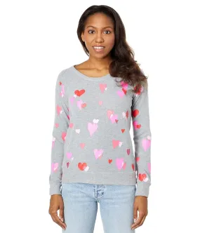 Chaser Love Hearts Sustainable Bliss Knit Pullover Women's