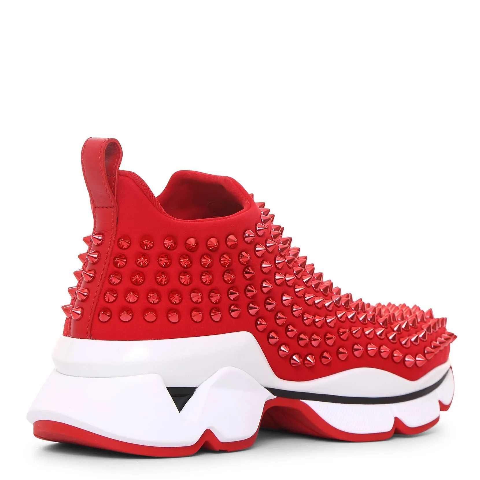 Christian Louboutin Spike Sock red sneakers