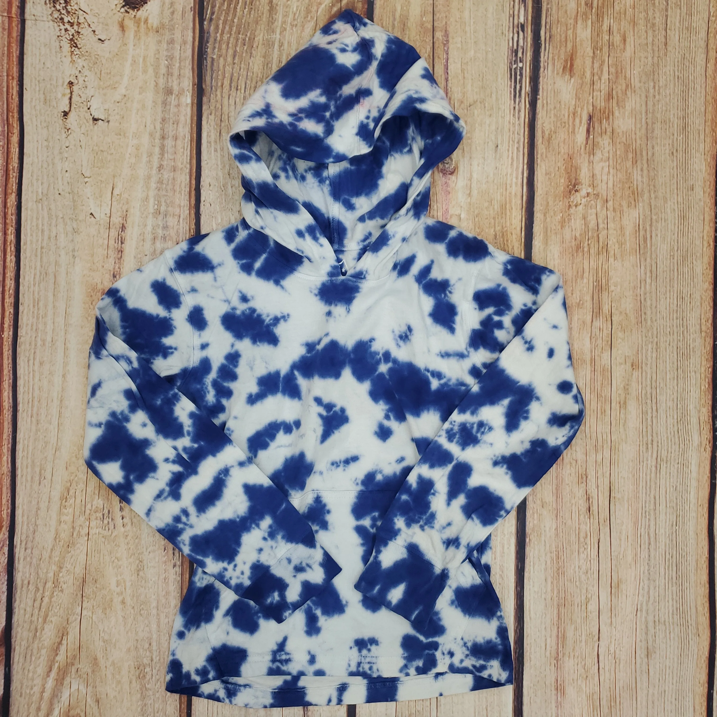 CLEARANCE WES AND WILLY TIE DYE HOODED PULLOVER