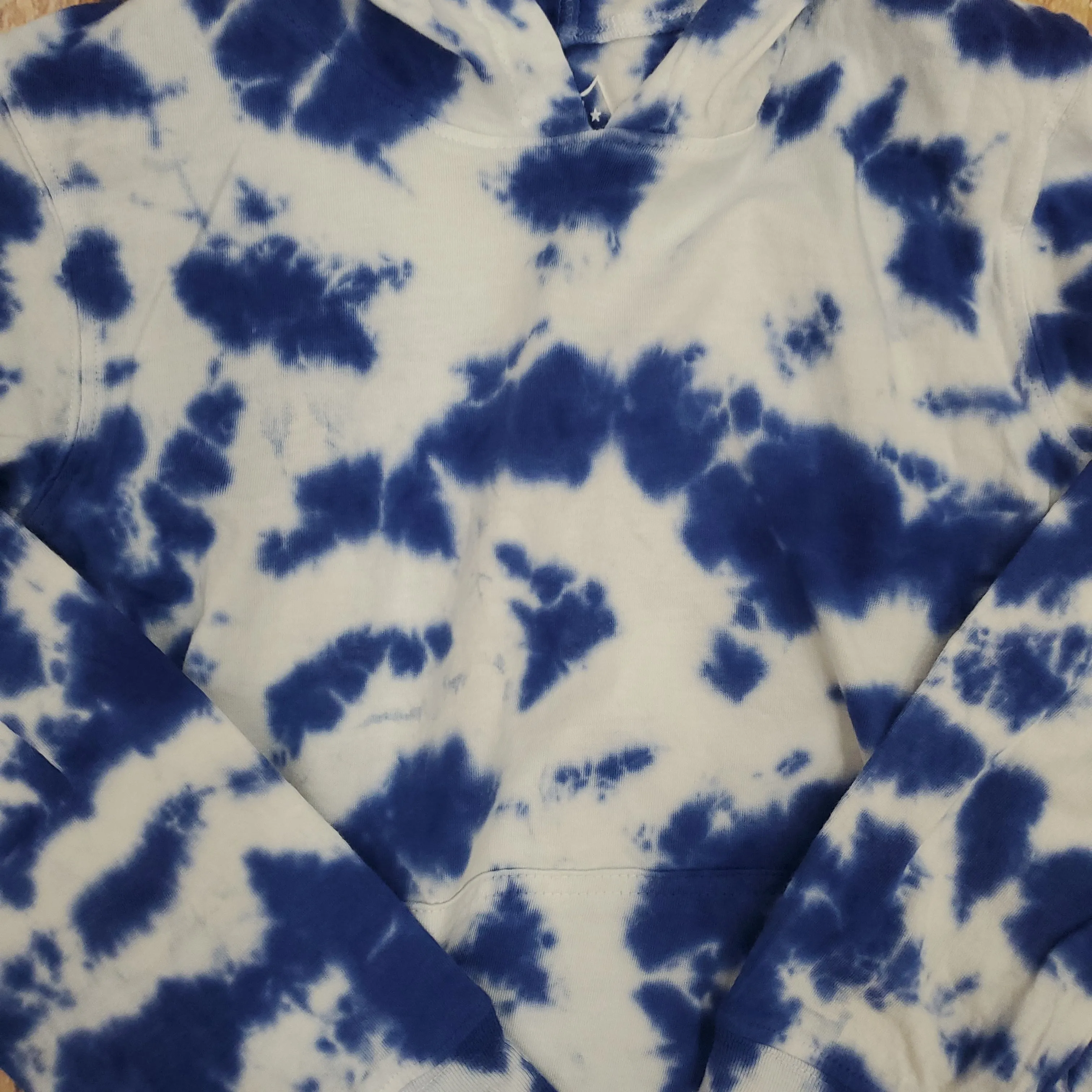 CLEARANCE WES AND WILLY TIE DYE HOODED PULLOVER