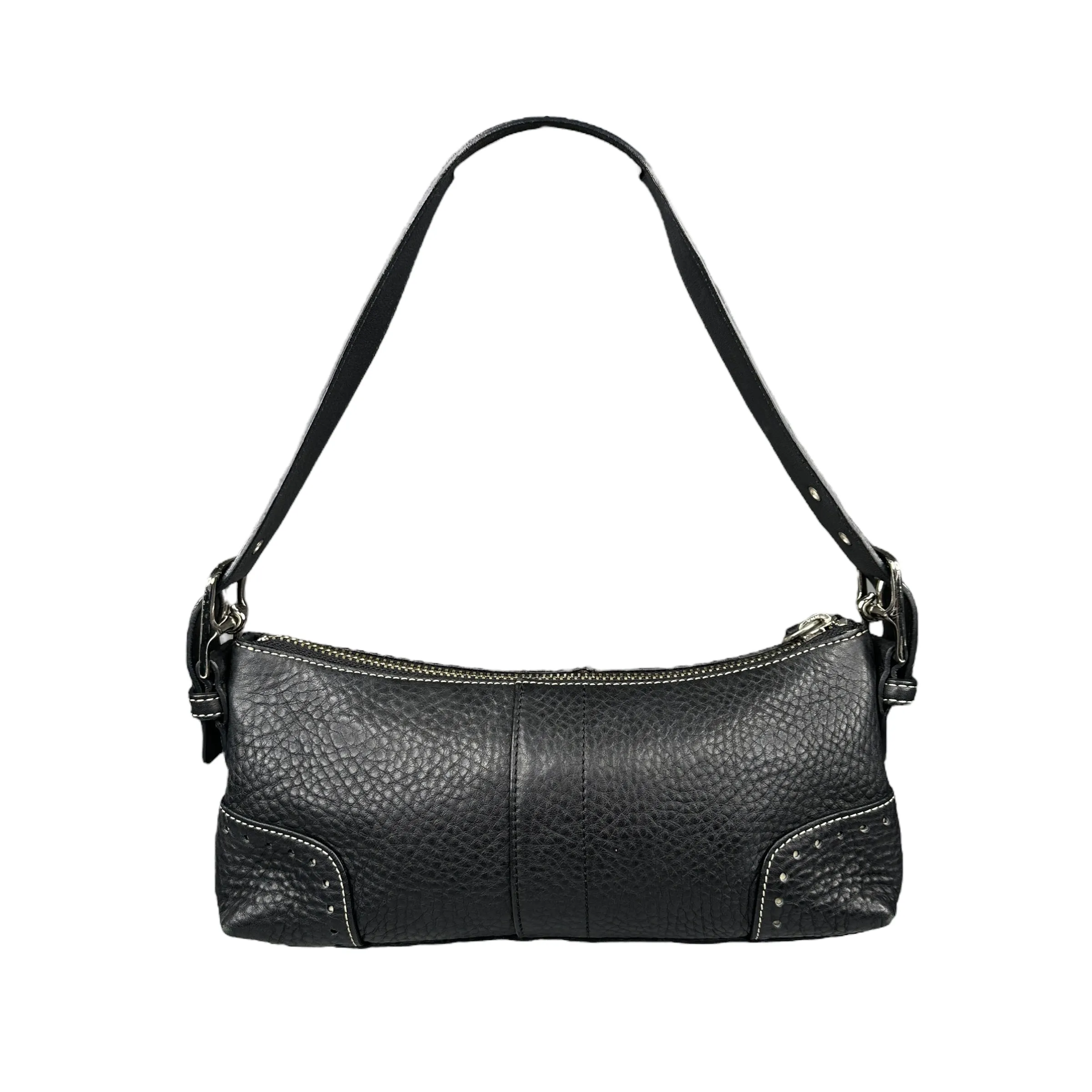 COACH BLACK LEATHER SHOULDER BAG