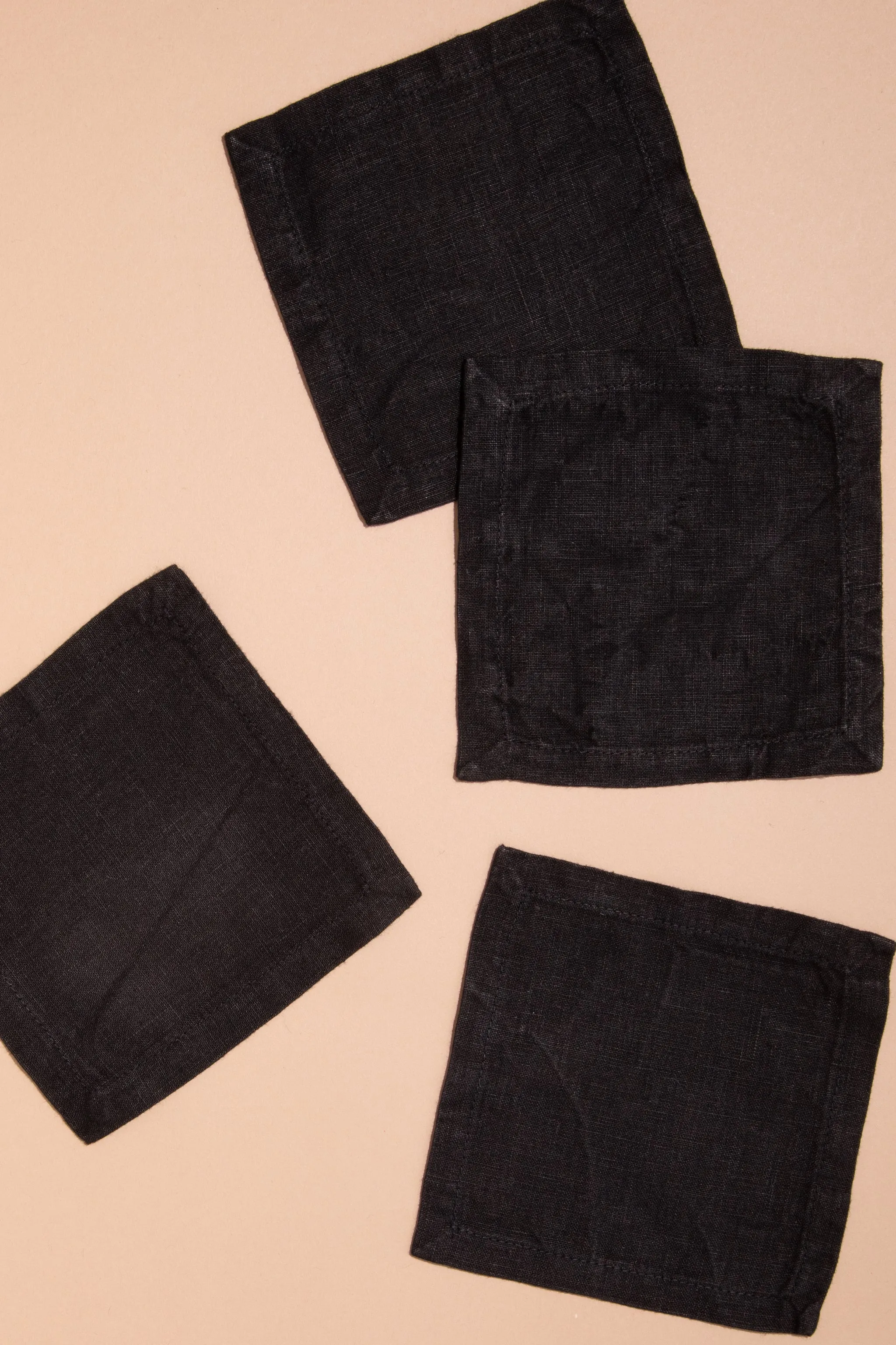 Cocktail Napkins in Black