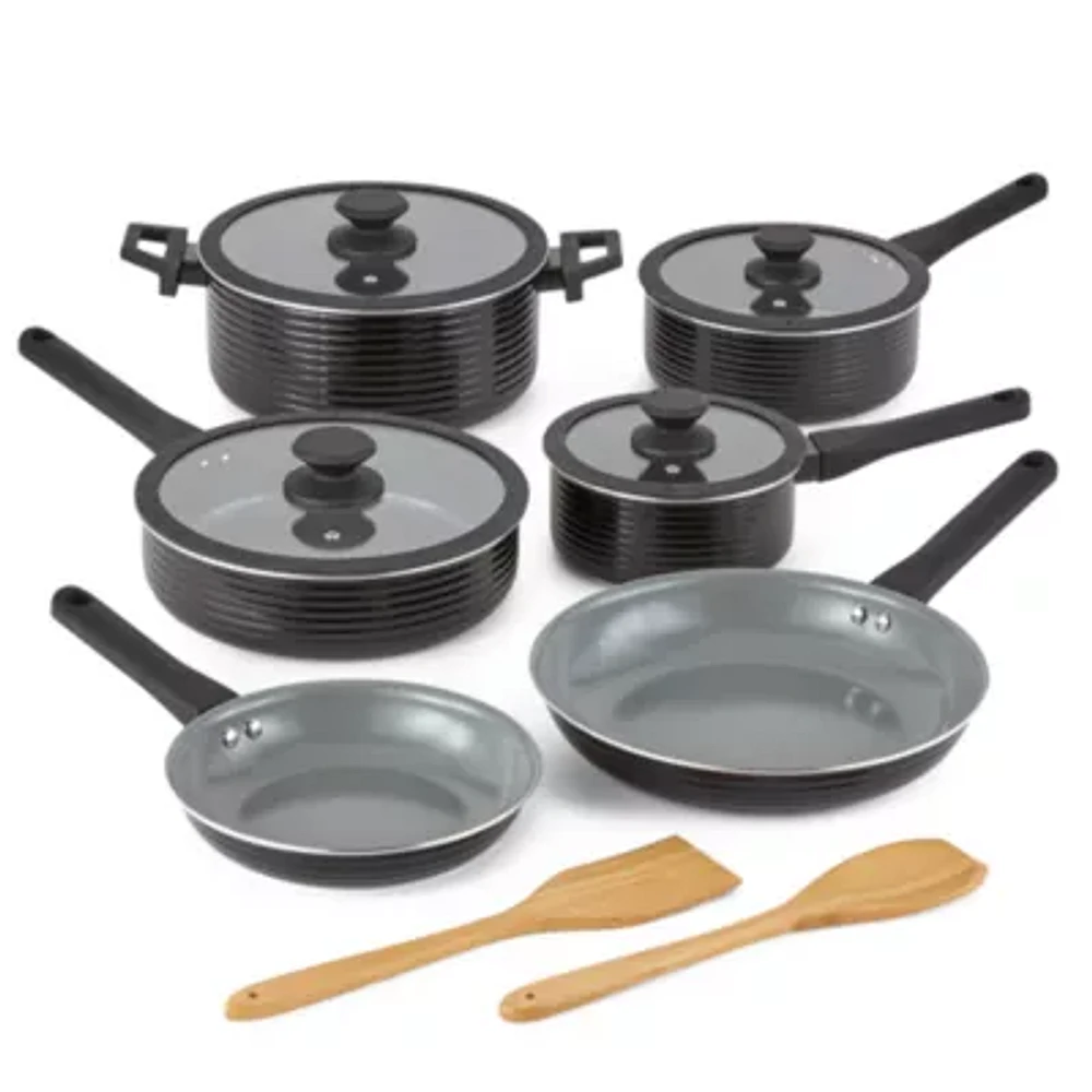 Cooks Wave Ceramic 12-pc. Non-Stick Cookware Set