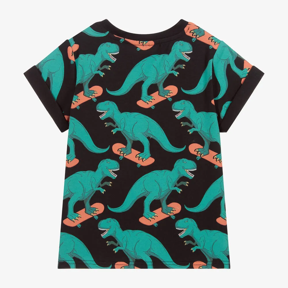 Cotton Dino Skateboard T-Shirt