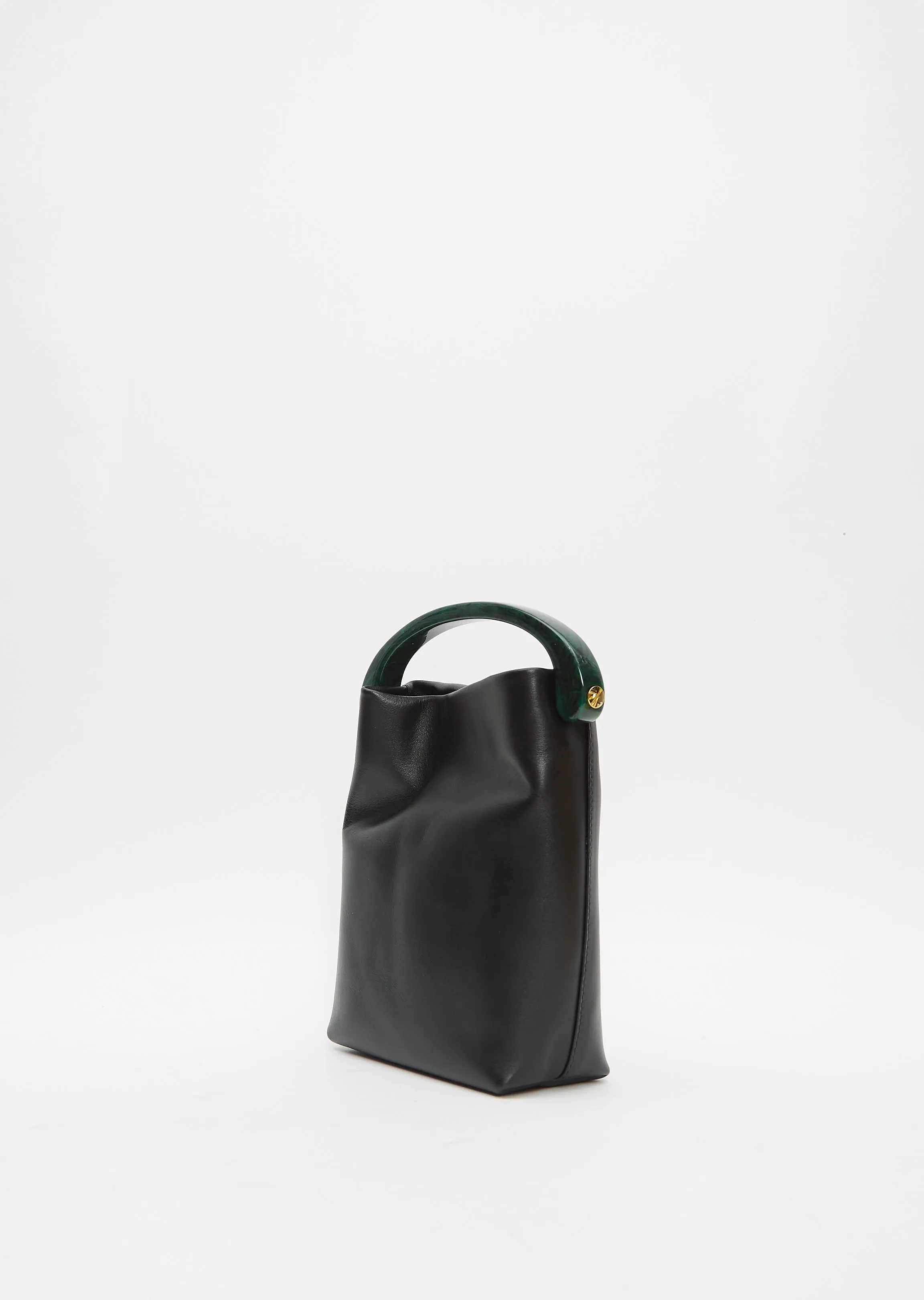 Crisp Leather Bag — Black