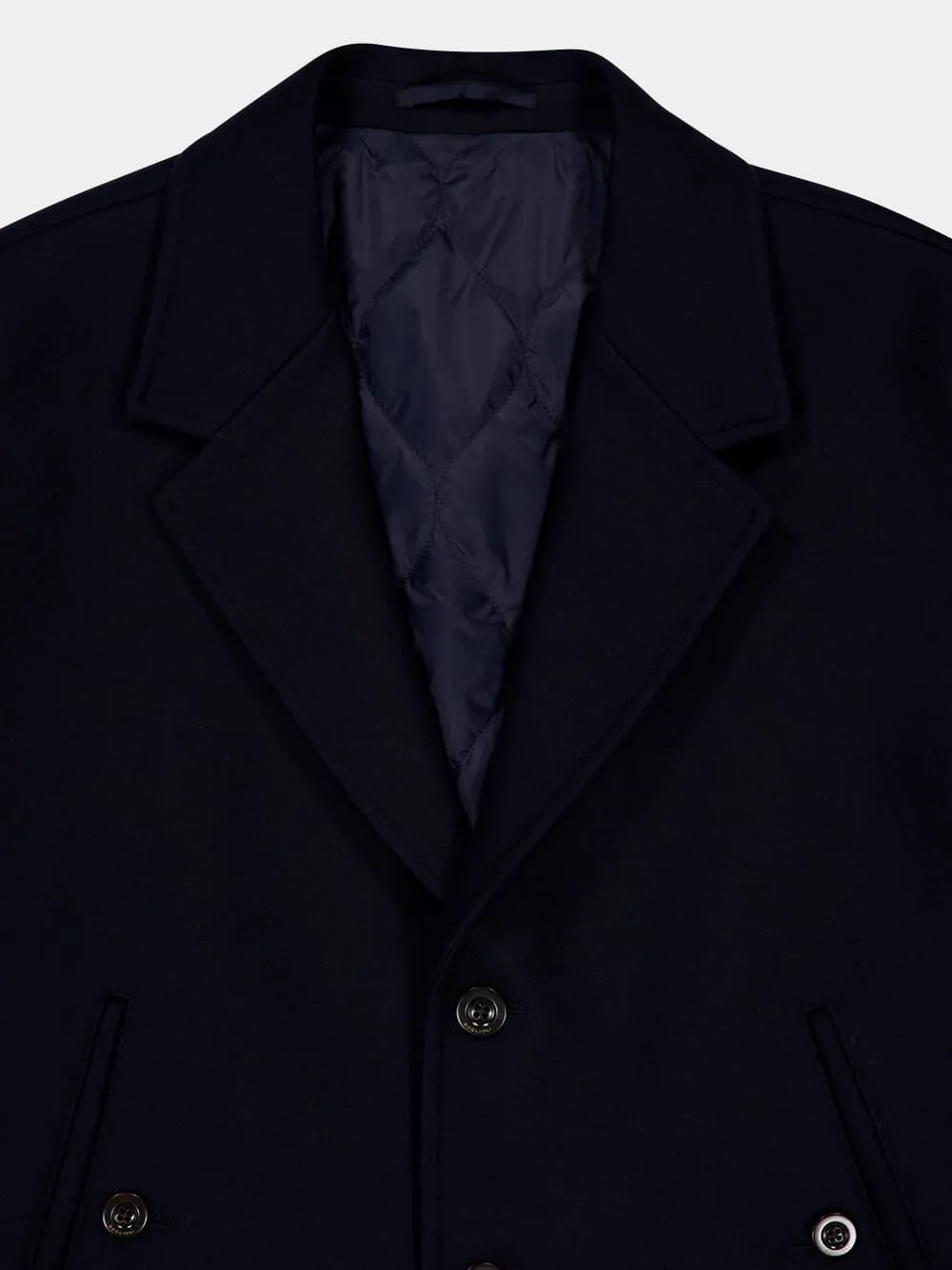 Dark Blue Virgin Wool Jacket