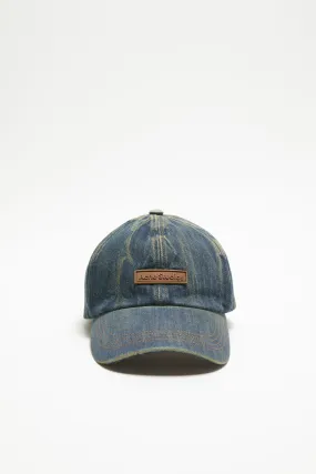 Denim logo cap