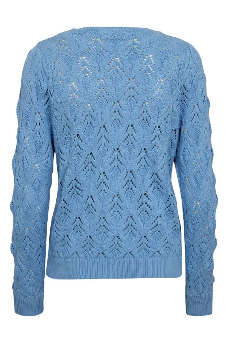 Dodo Pullover | Della Robbia Blue | Strik fra Freequent