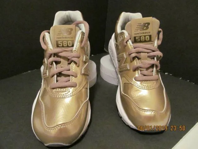 DS WOMEN'S SIZE 5.5 ! NEW BALANCE 580 "PRECIOUS METALS O...