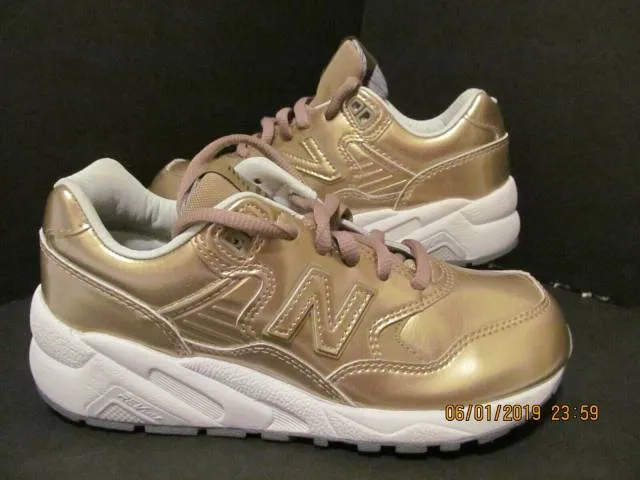 DS WOMEN'S SIZE 5.5 ! NEW BALANCE 580 "PRECIOUS METALS O...