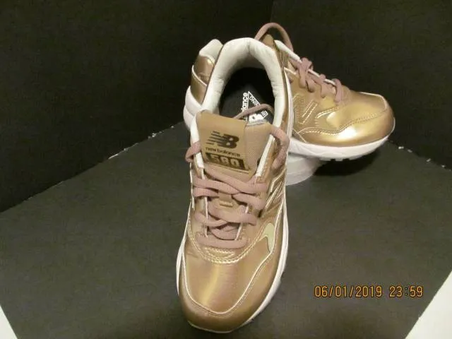 DS WOMEN'S SIZE 5.5 ! NEW BALANCE 580 "PRECIOUS METALS O...