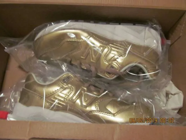 DS WOMEN'S SIZE 5.5 ! NEW BALANCE 580 "PRECIOUS METALS O...