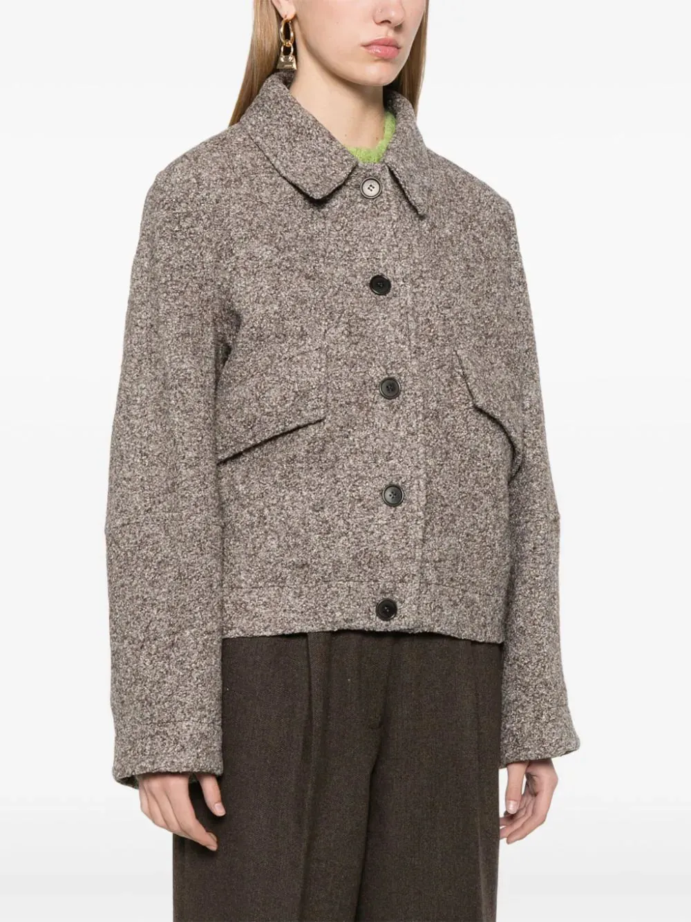 Dusk Wool Jacket - Taupe