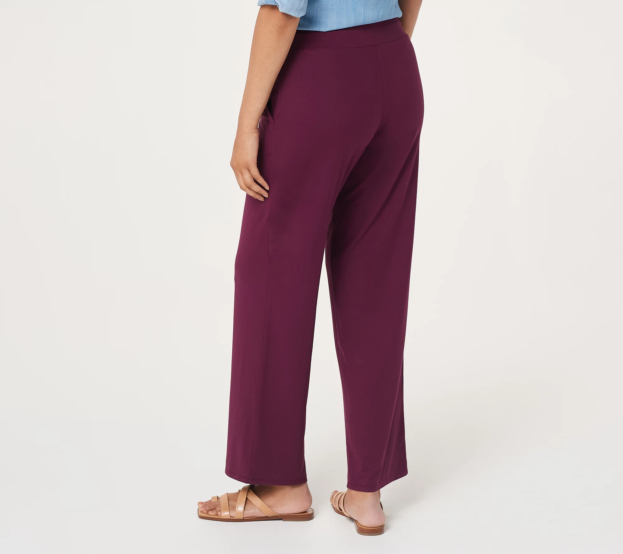 Elizabeth & Clarke Straight Leg Pants w/ WaistShape and StainTech