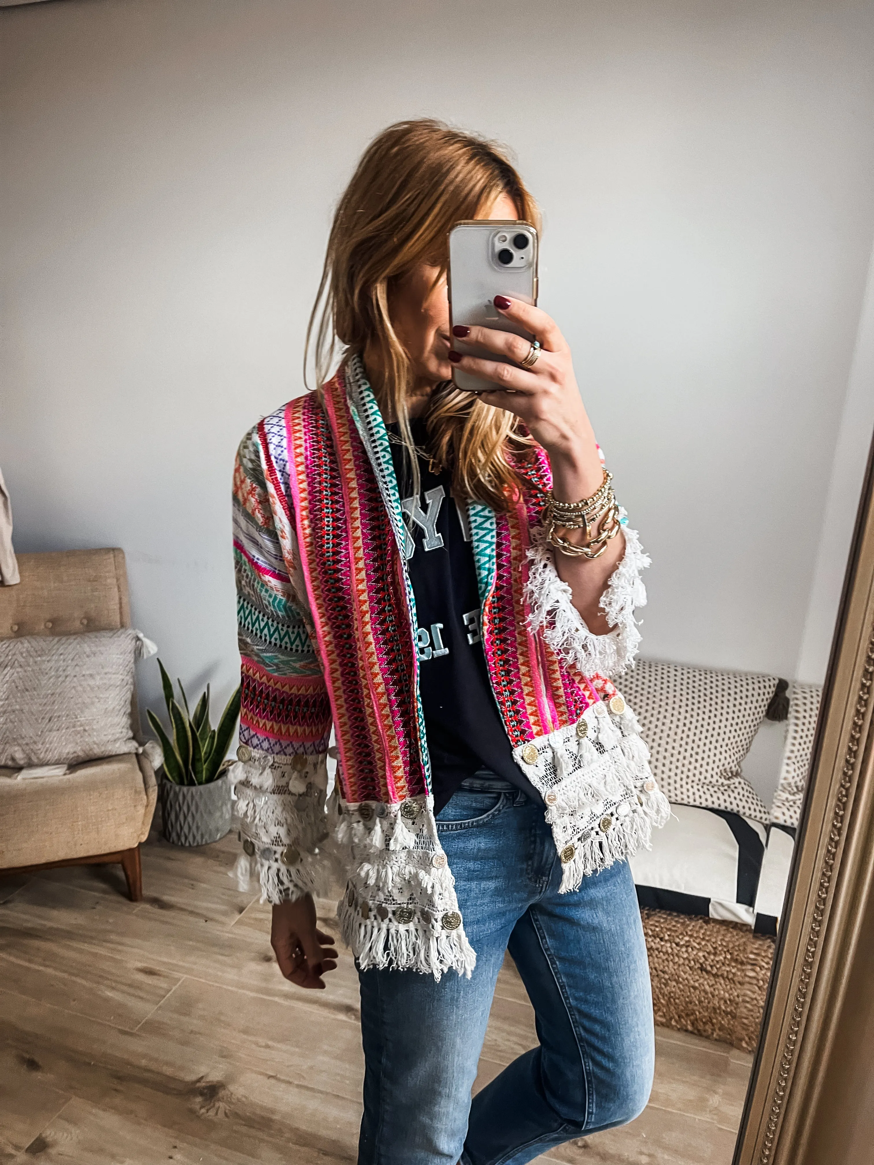 Embroidered Boho Jacket