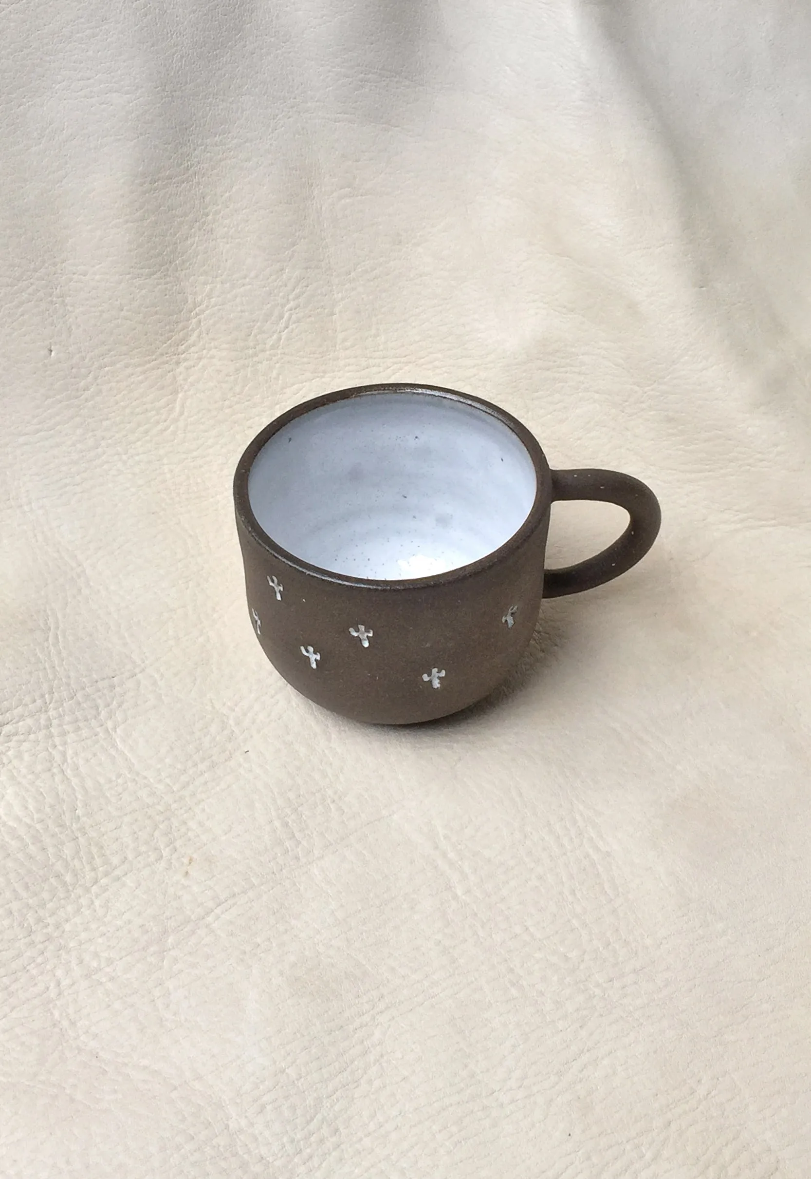 Espresso Cactus Stamped Small Mug