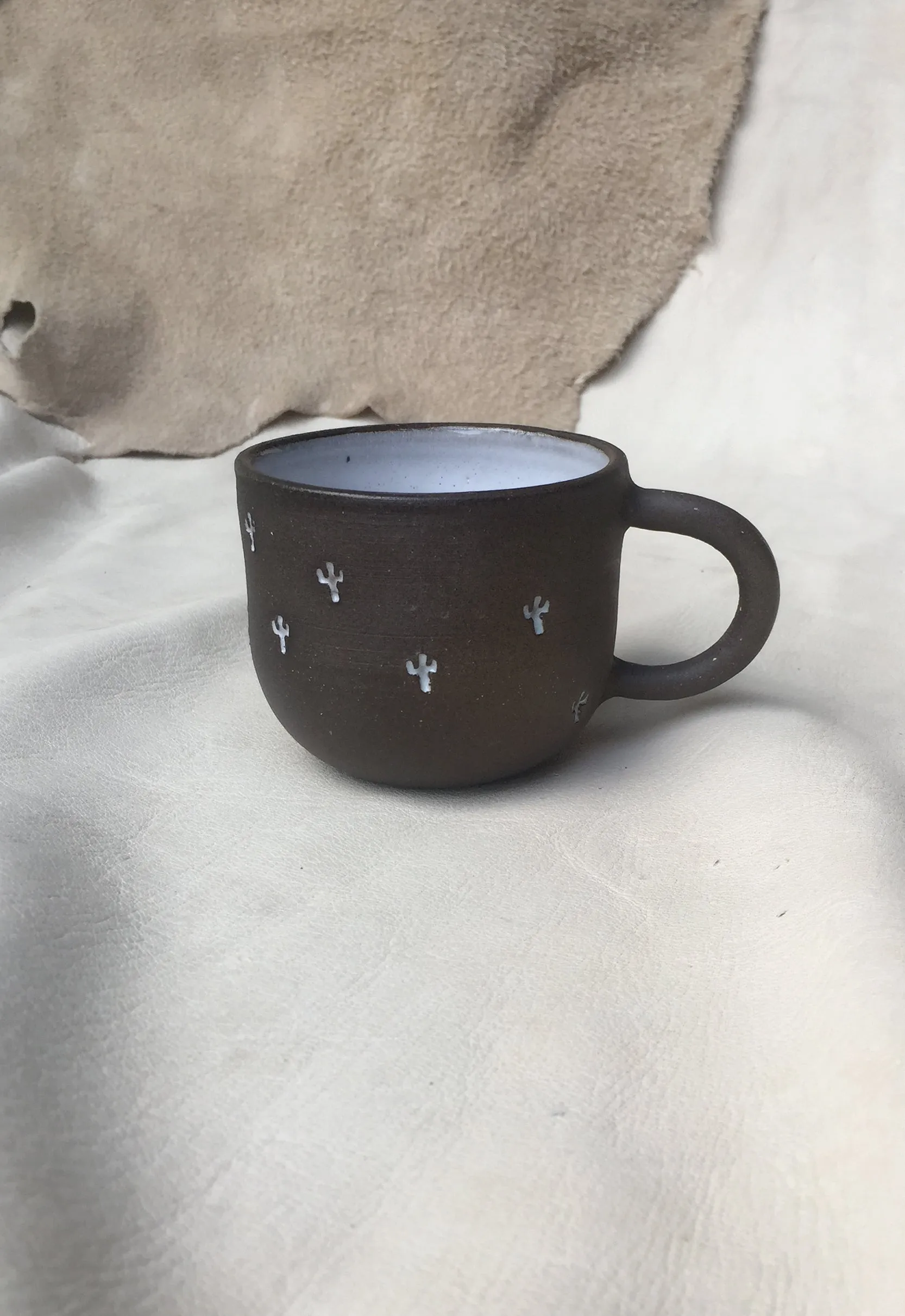 Espresso Cactus Stamped Small Mug