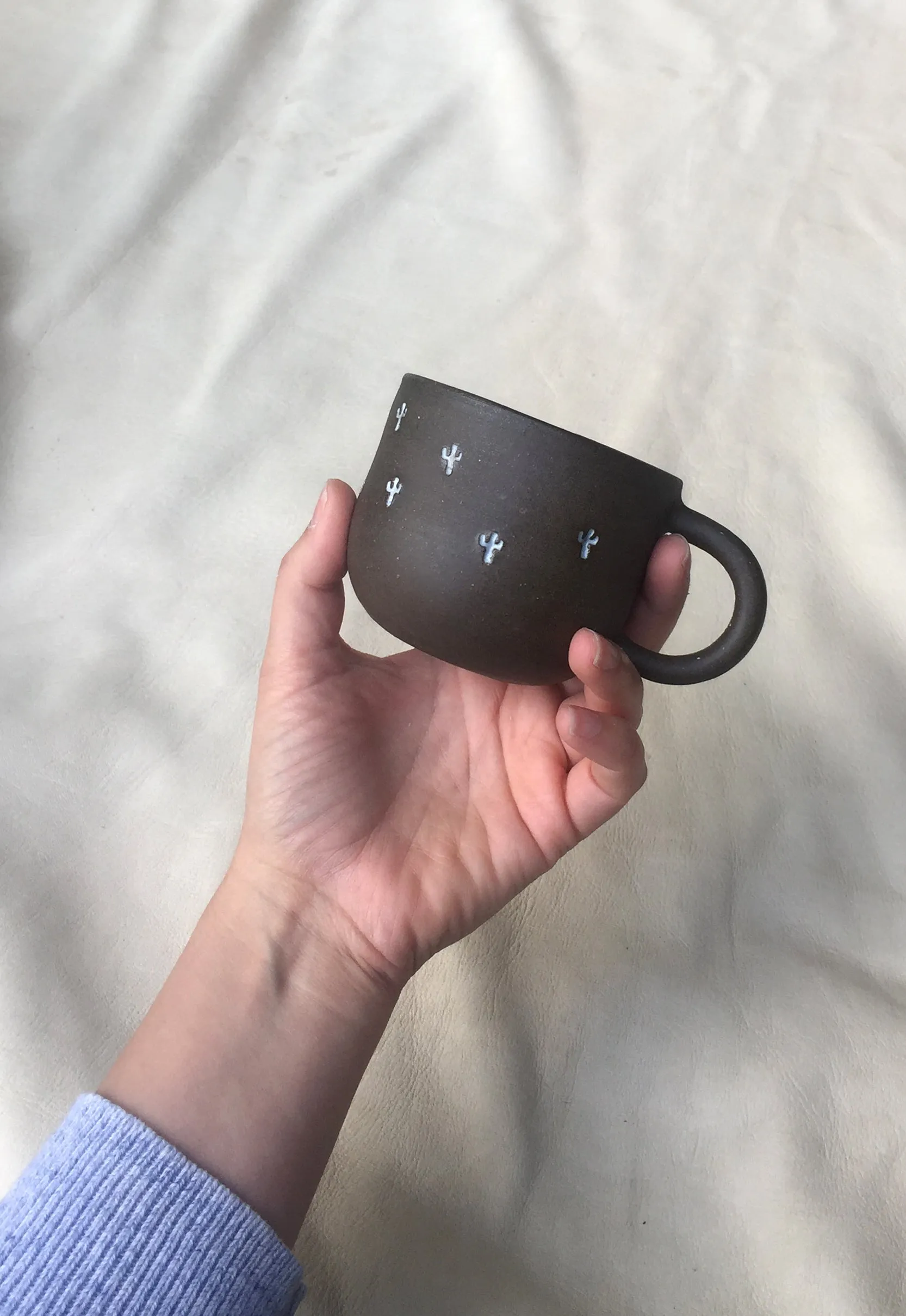 Espresso Cactus Stamped Small Mug