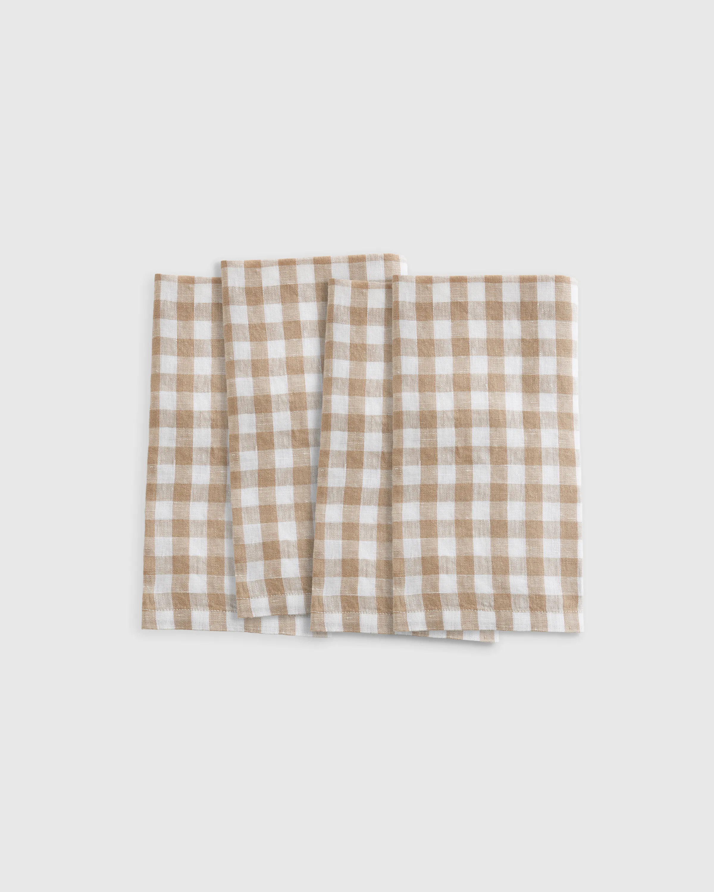 European Linen Gingham Napkins (Set of 4)