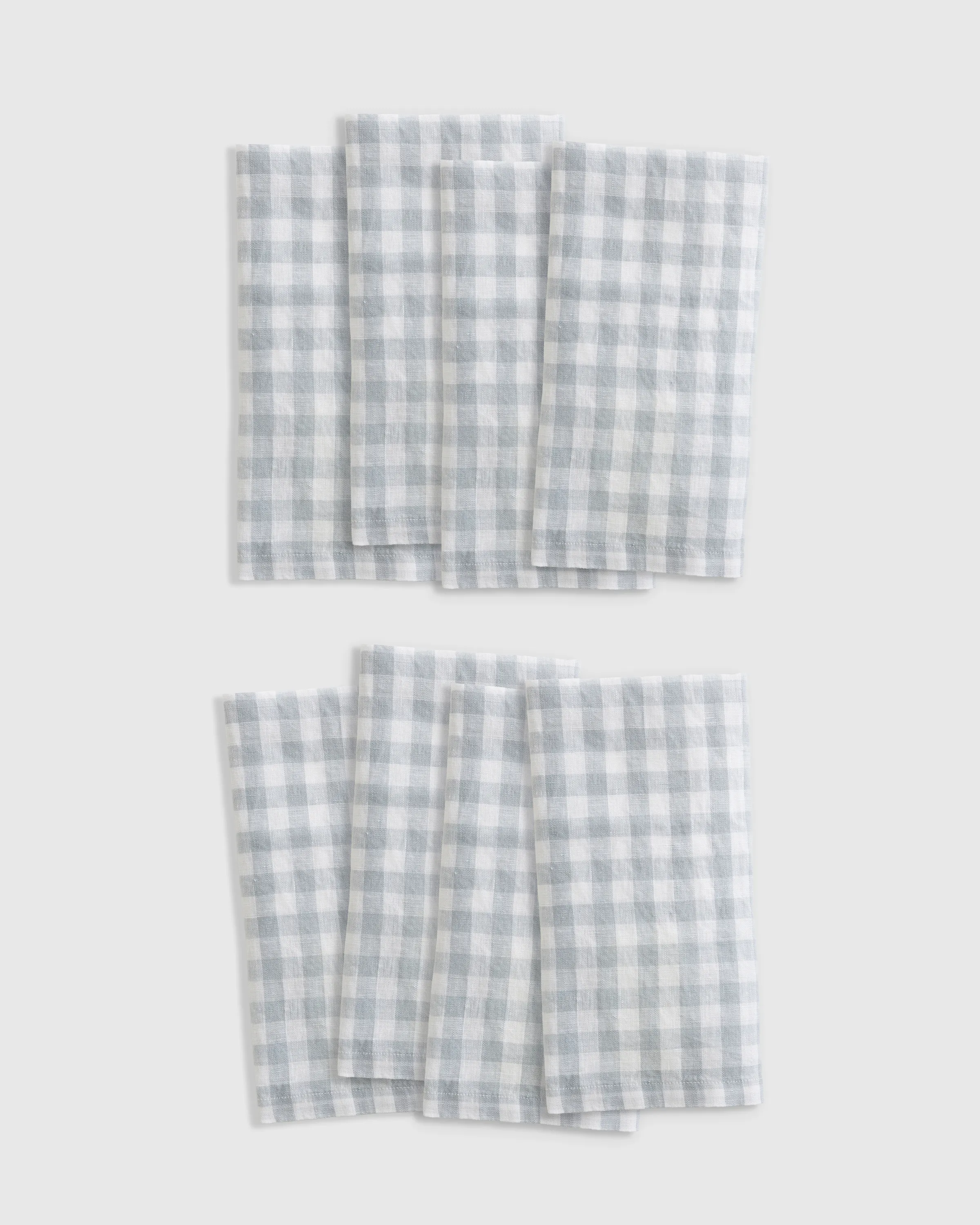 European Linen Gingham Napkins (Set of 8)