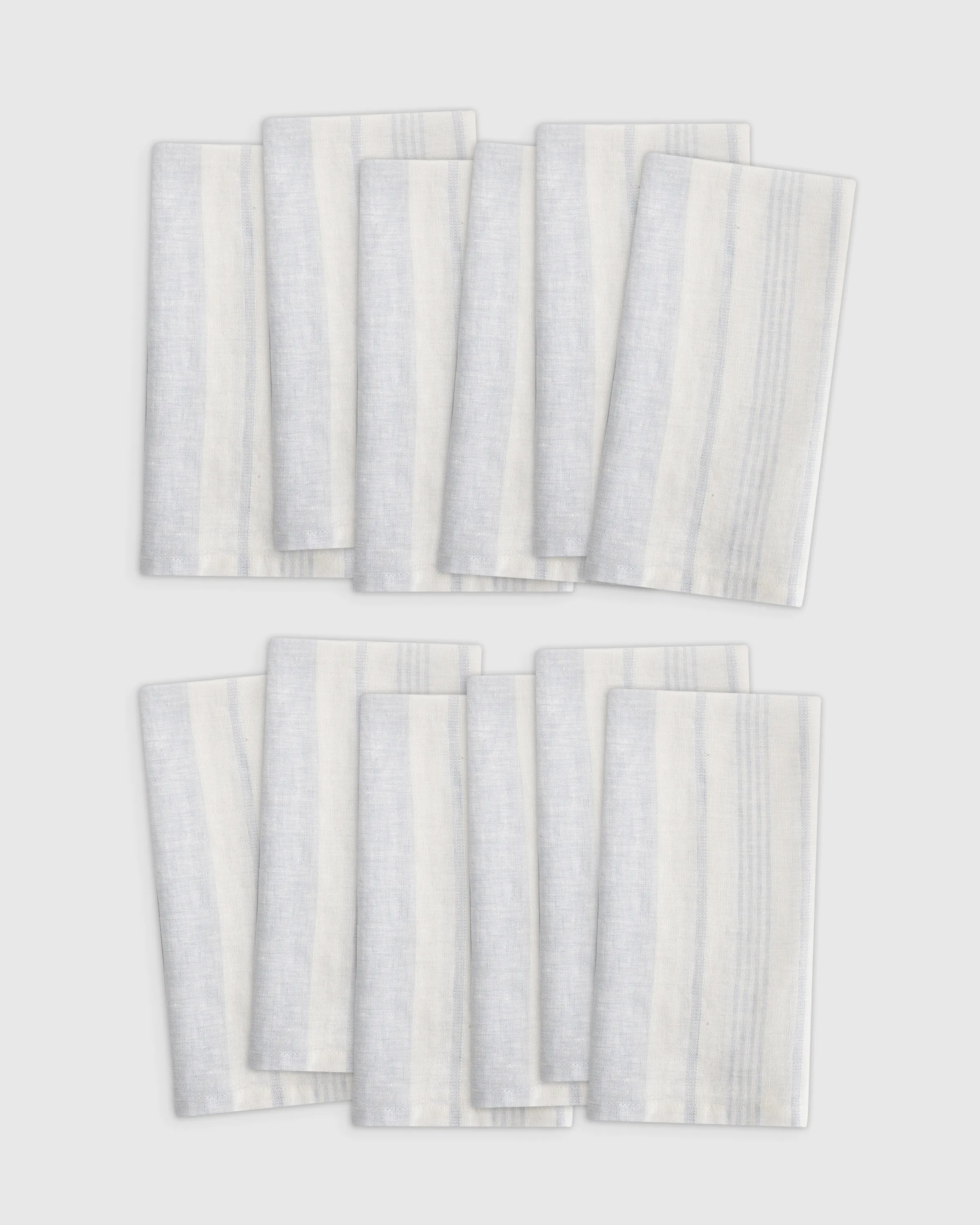 European Linen Modern Stripe Napkins (Set of 12)