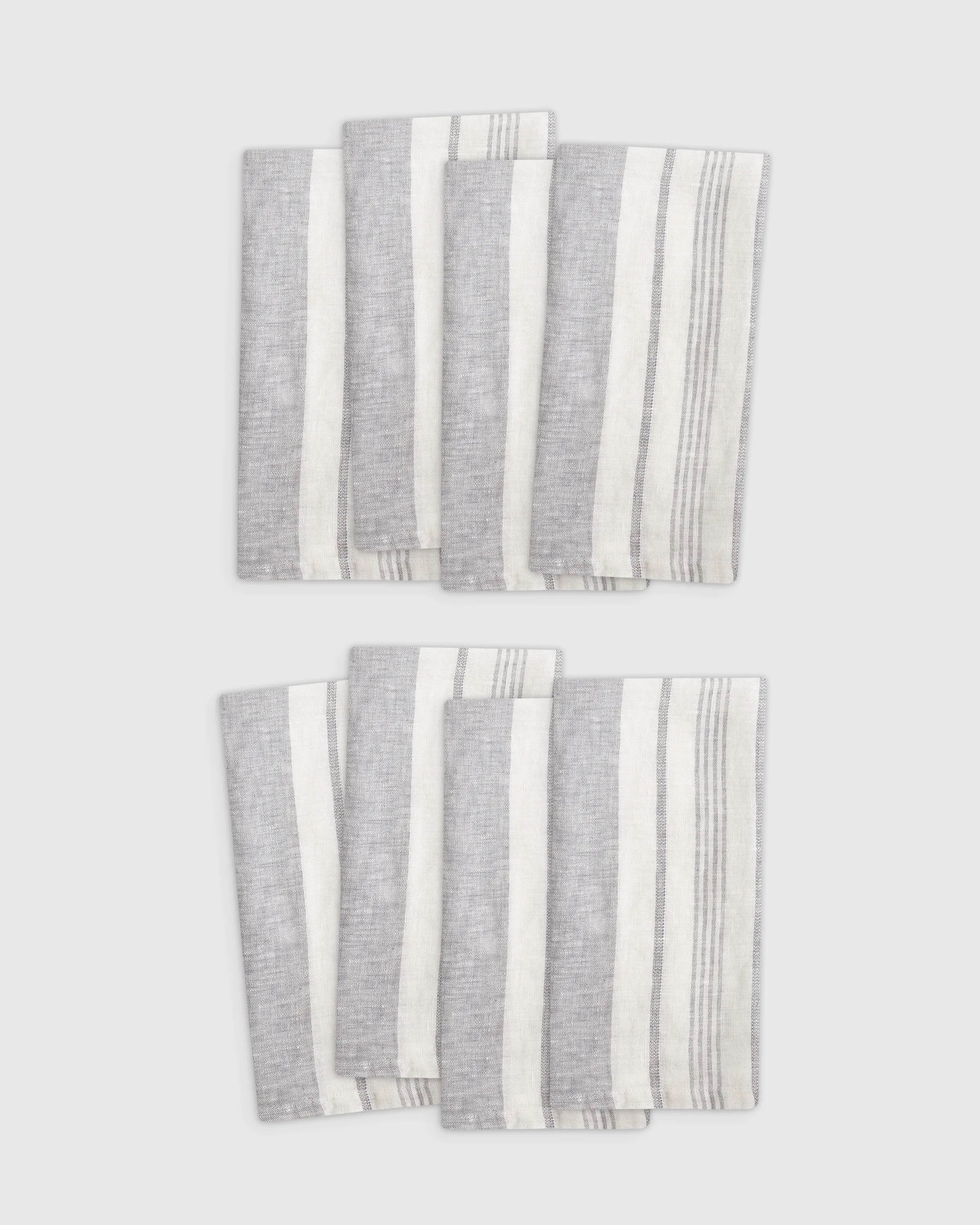 European Linen Modern Stripe Napkins (Set of 8)