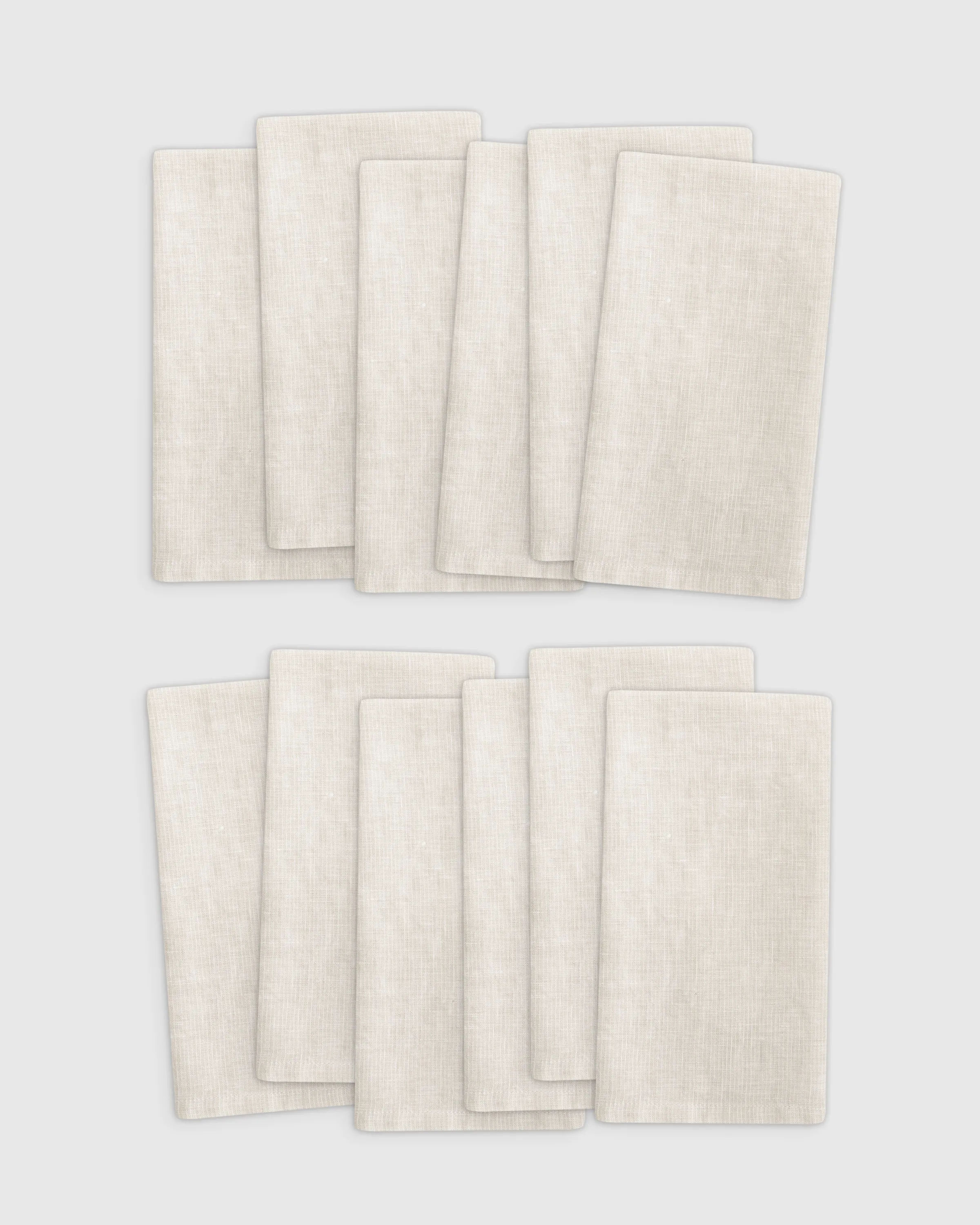 European Linen Stripe Napkins (Set of 12)