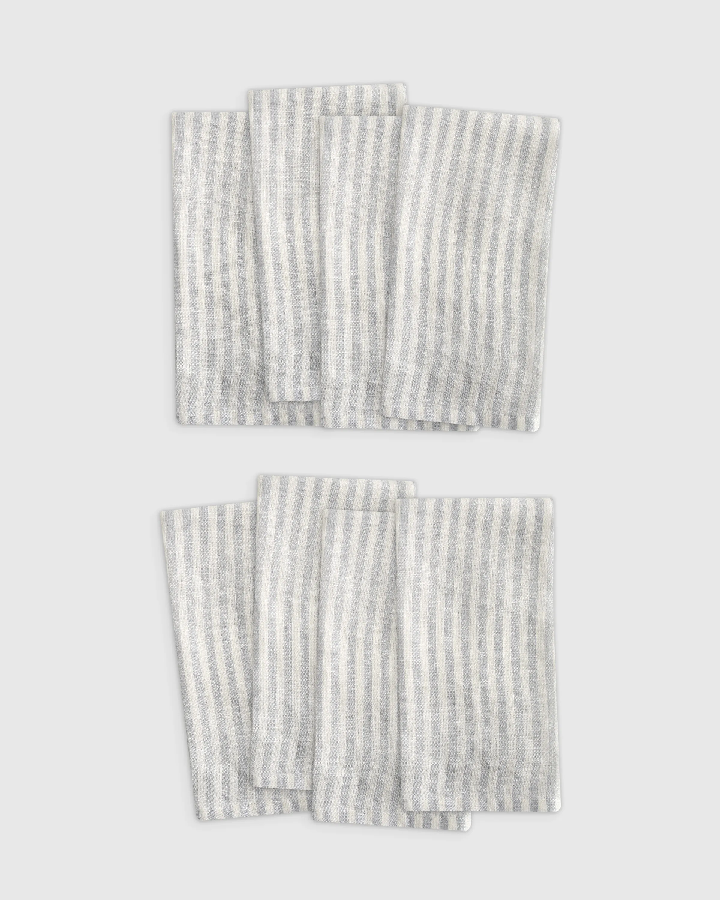 European Linen Stripe Napkins (Set of 8)