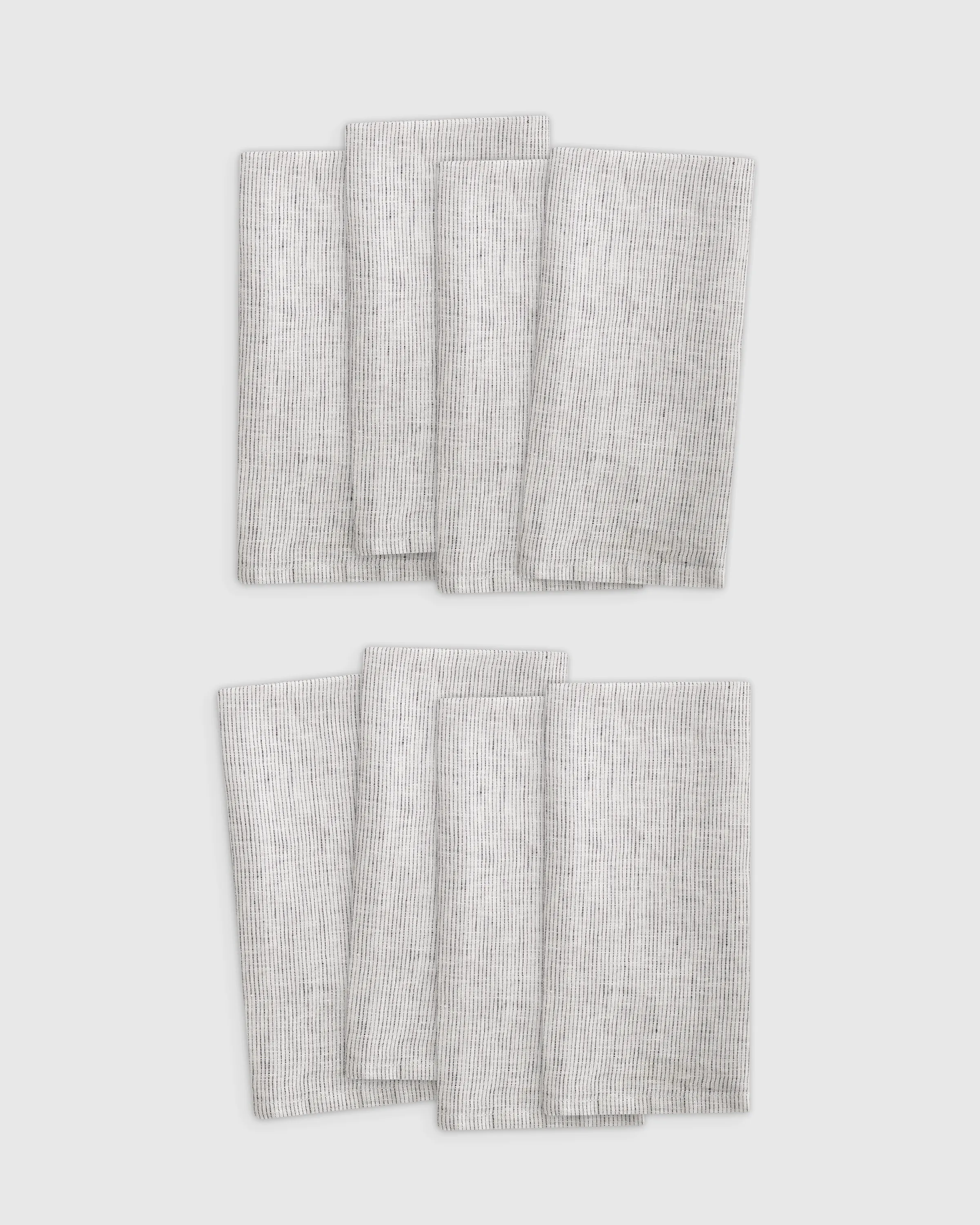 European Linen Stripe Napkins (Set of 8)