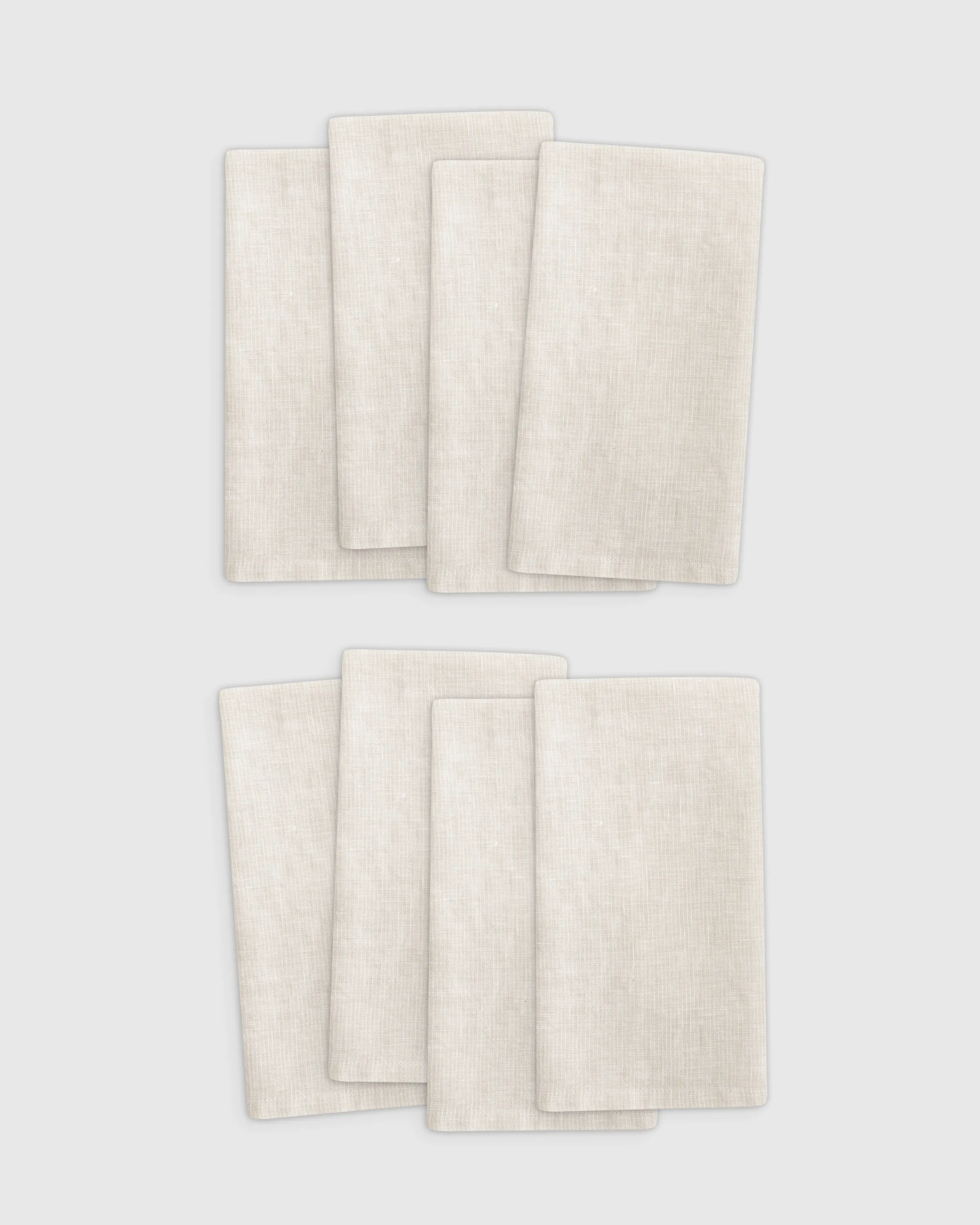 European Linen Stripe Napkins (Set of 8)