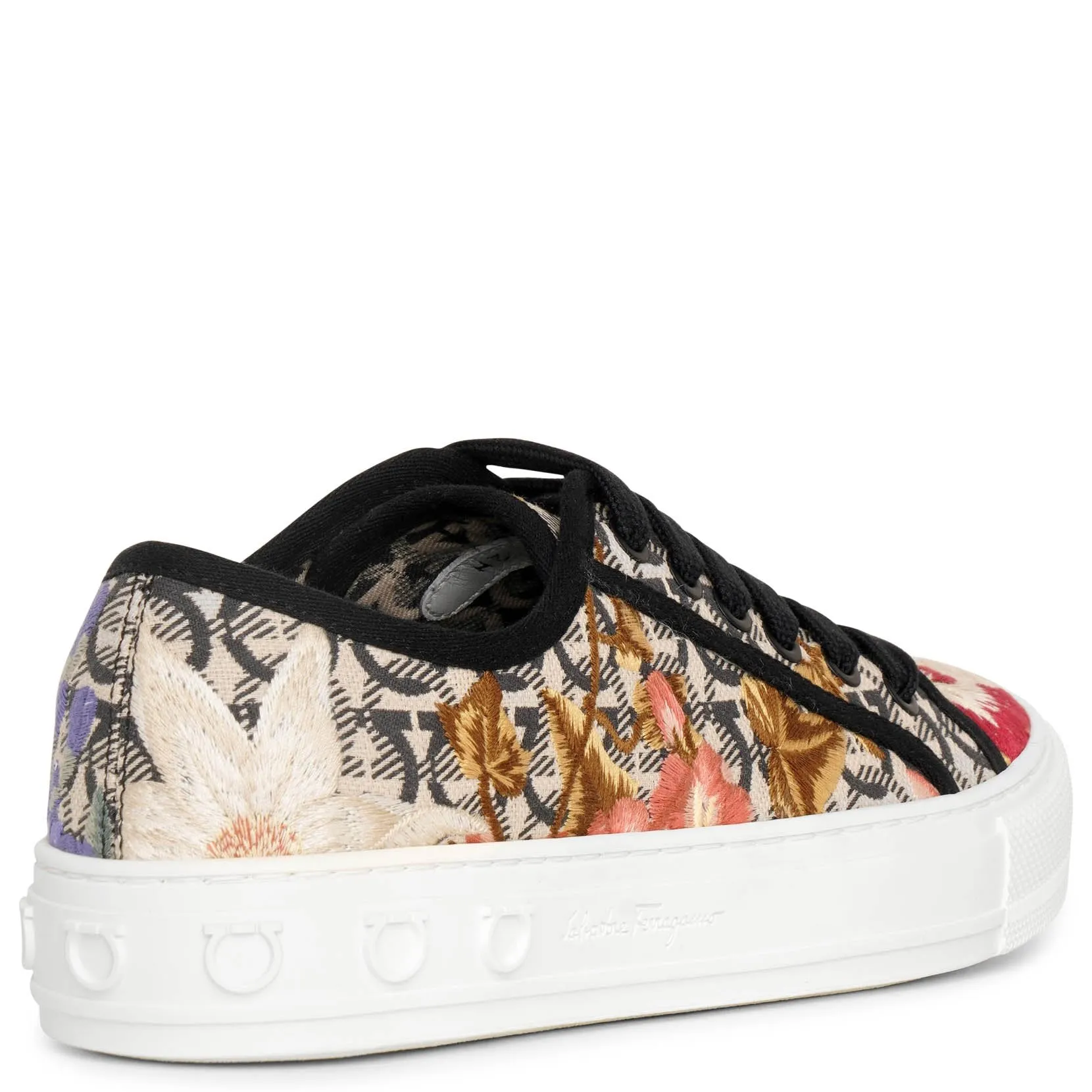 Ferragamo Tully ricamo garden embroidery sneakers