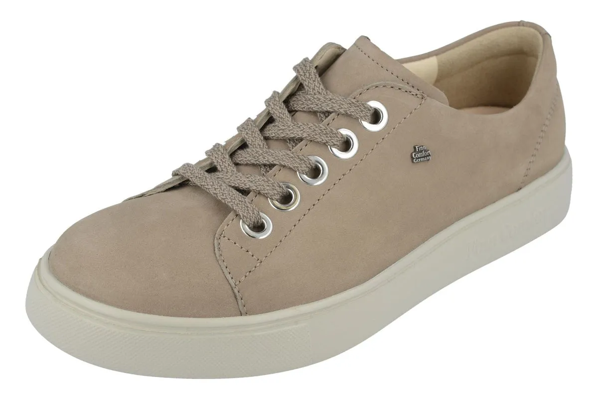 Finn Comfort Womens El Paso Sneakers - Nubuk Gravel