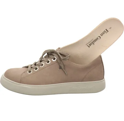 Finn Comfort Womens El Paso Sneakers - Nubuk Gravel