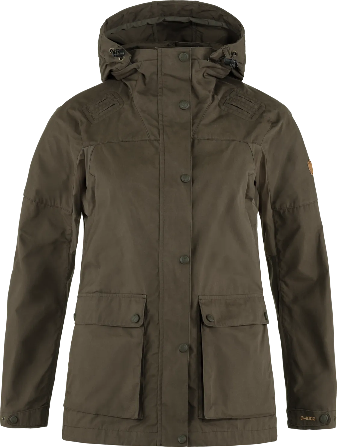 Fjällräven Women's Forest Hybrid Jacket Dark Olive | Buy Fjällräven Women's Forest Hybrid Jacket Dark Olive here | Out