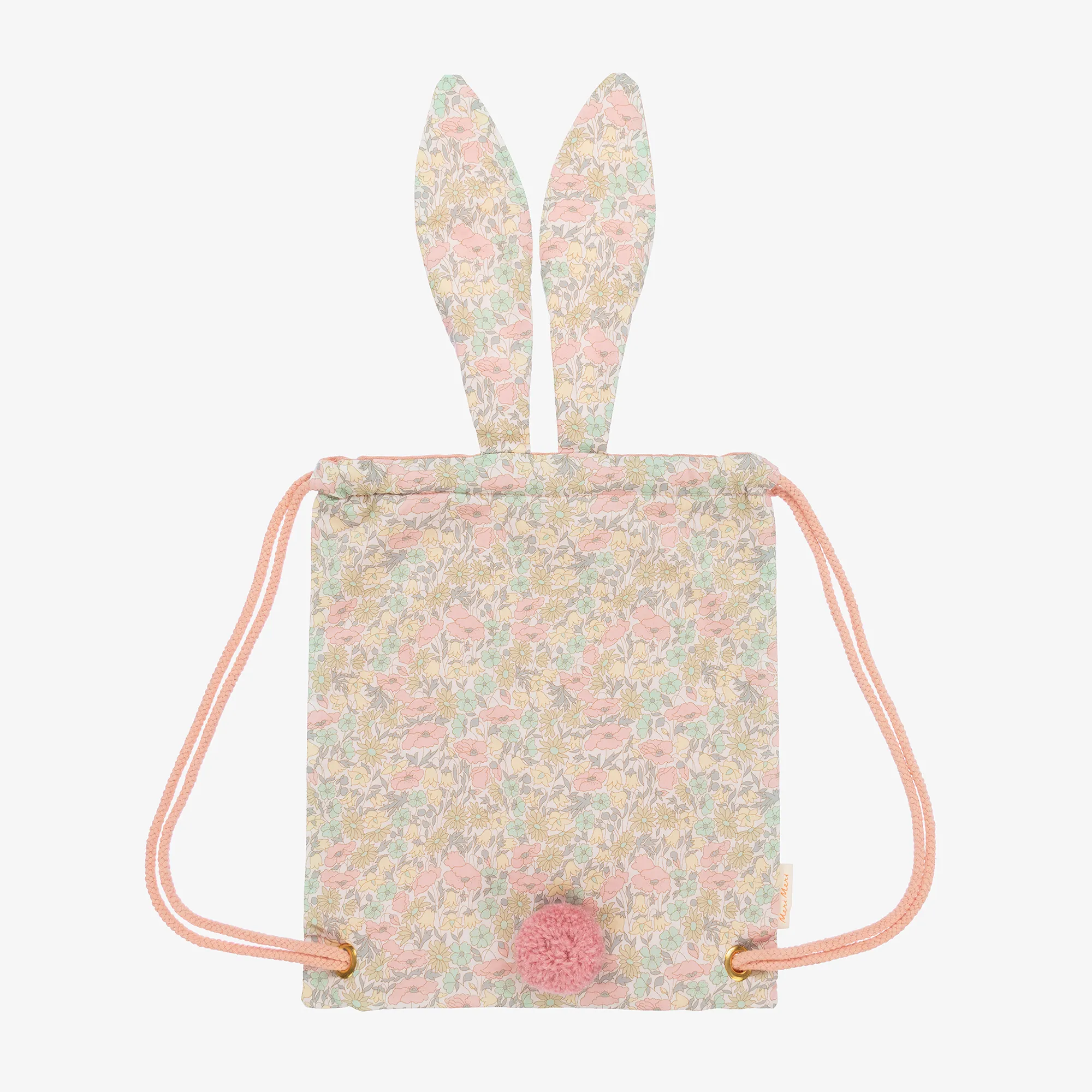 Girls Pink Liberty Print Bunny Backpack (35cm)