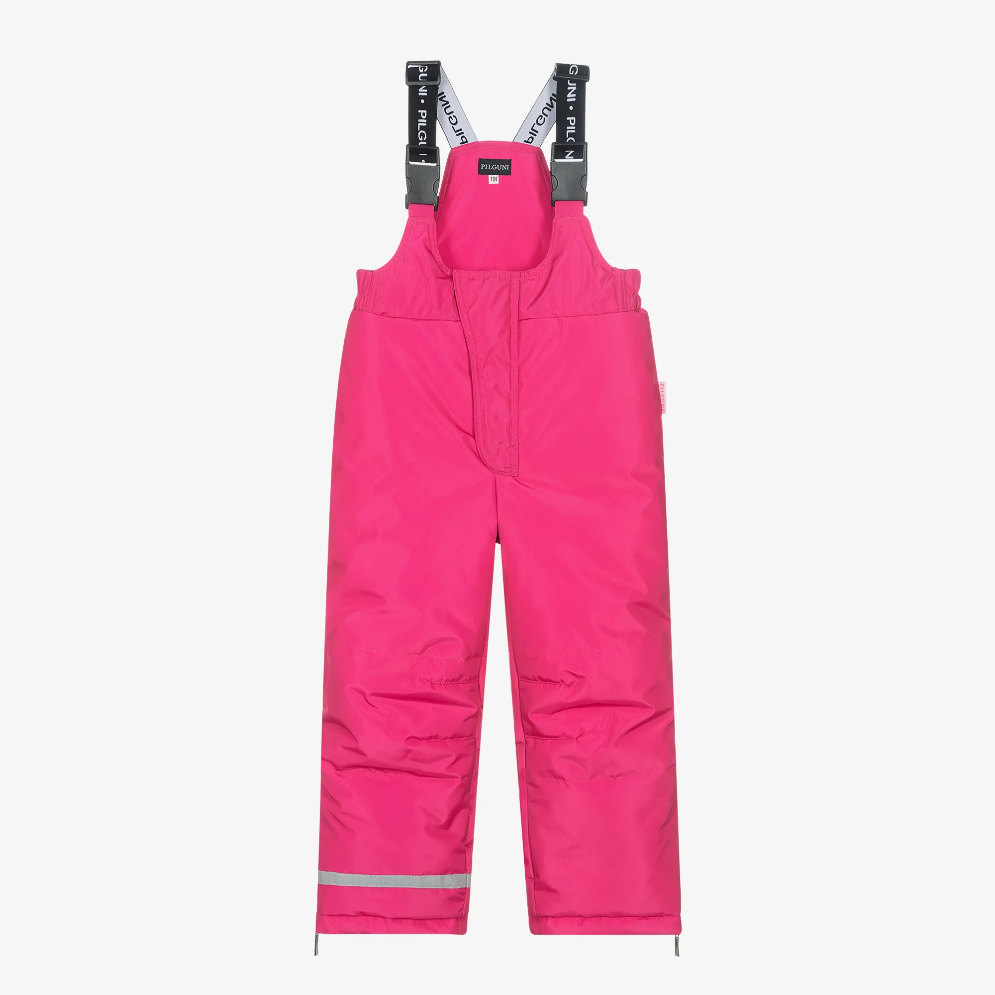 Girls Pink Ski Salopettes