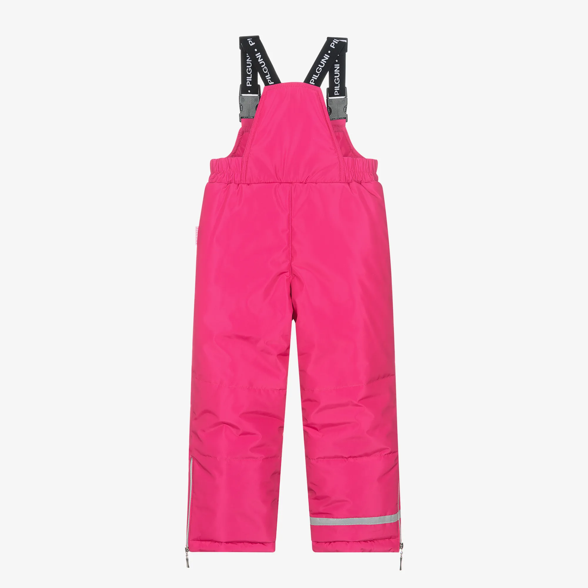 Girls Pink Ski Salopettes