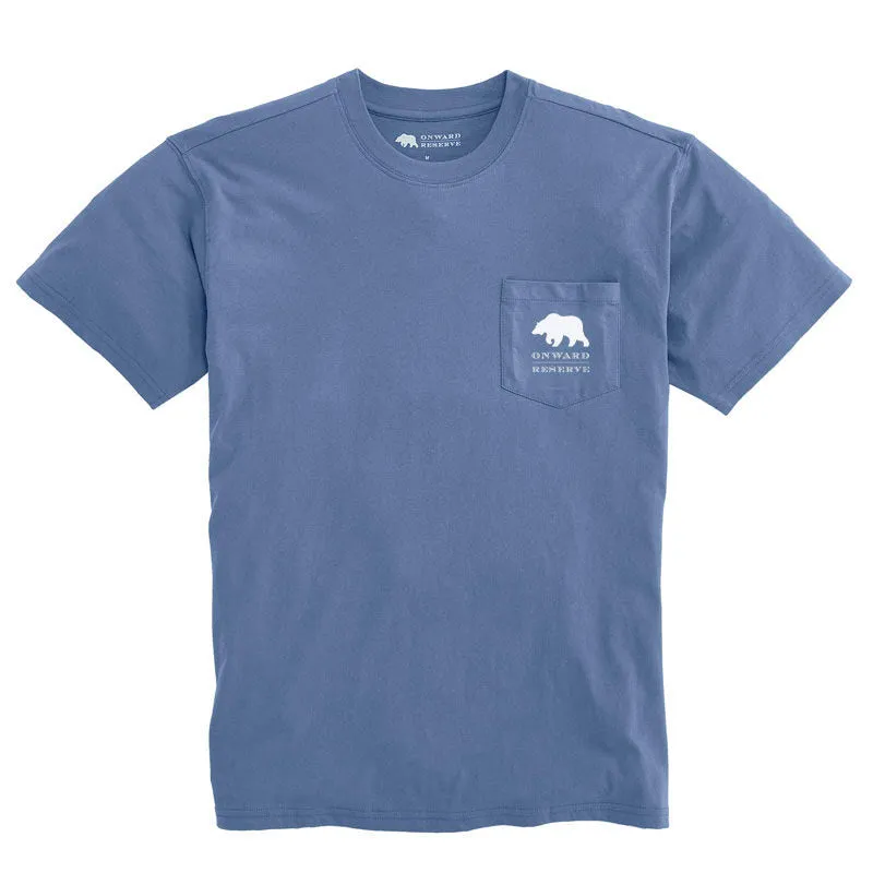 Golf Courses of Scotland Tee - Washed Blue