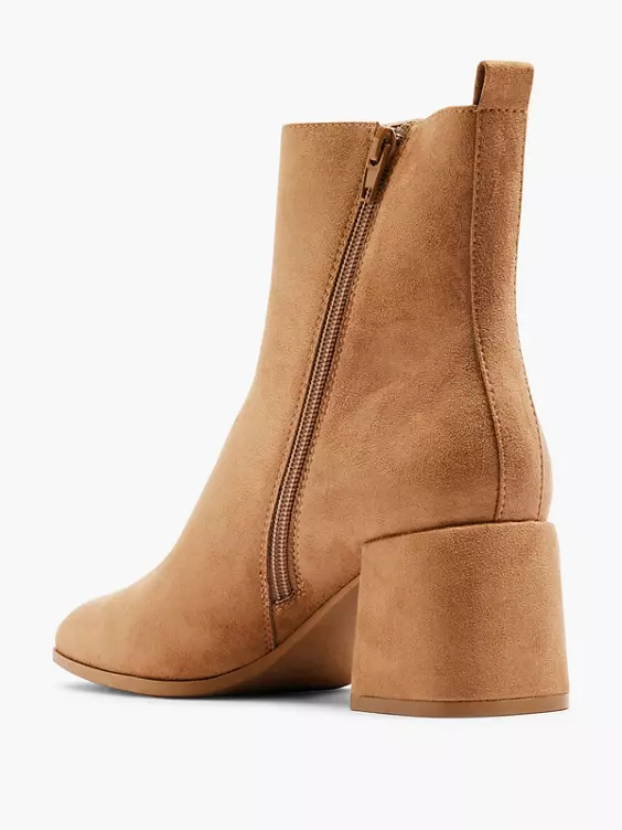 Graceland  Beige Heeled Boot