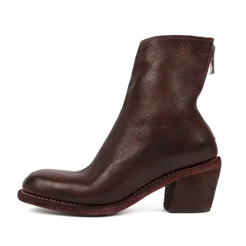 Guidi Bordeaux Back Zip Boot