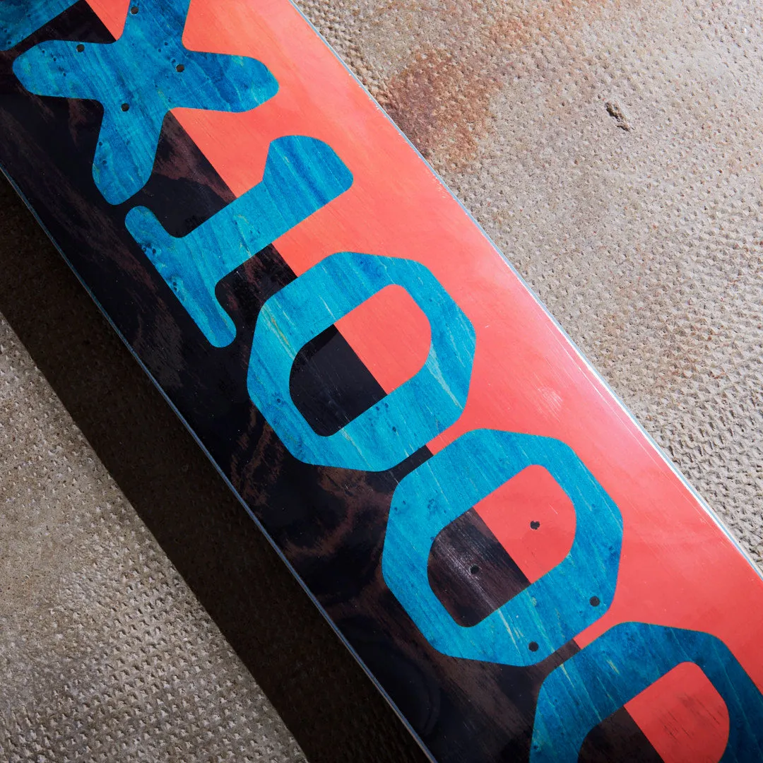 GX1000 Skateboards - Planche de skate Split Veener (Black/Orange) 8.25