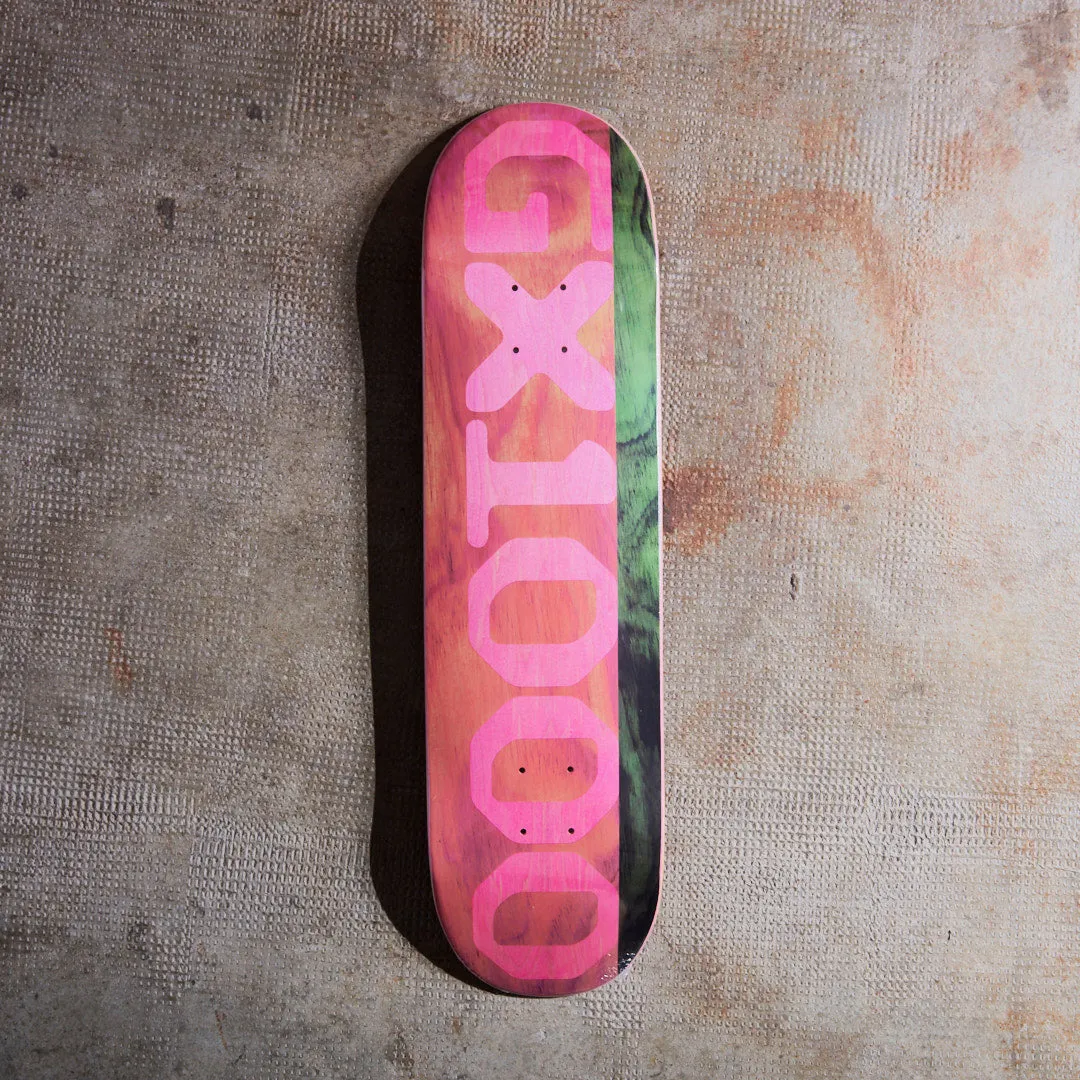 GX1000 Skateboards - Planche de skate Split Veener (Pink/Olive) 8.125