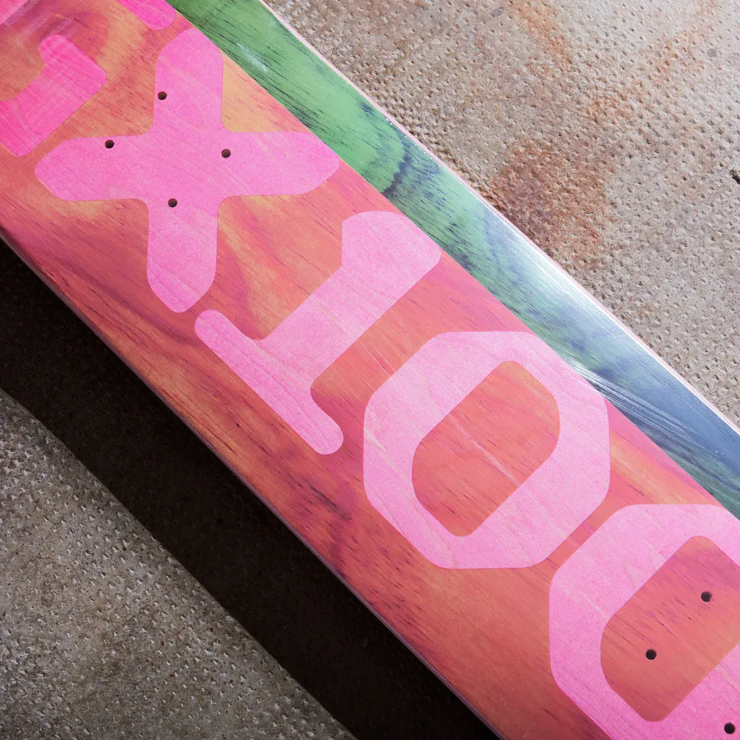 GX1000 Skateboards - Planche de skate Split Veener (Pink/Olive) 8.125