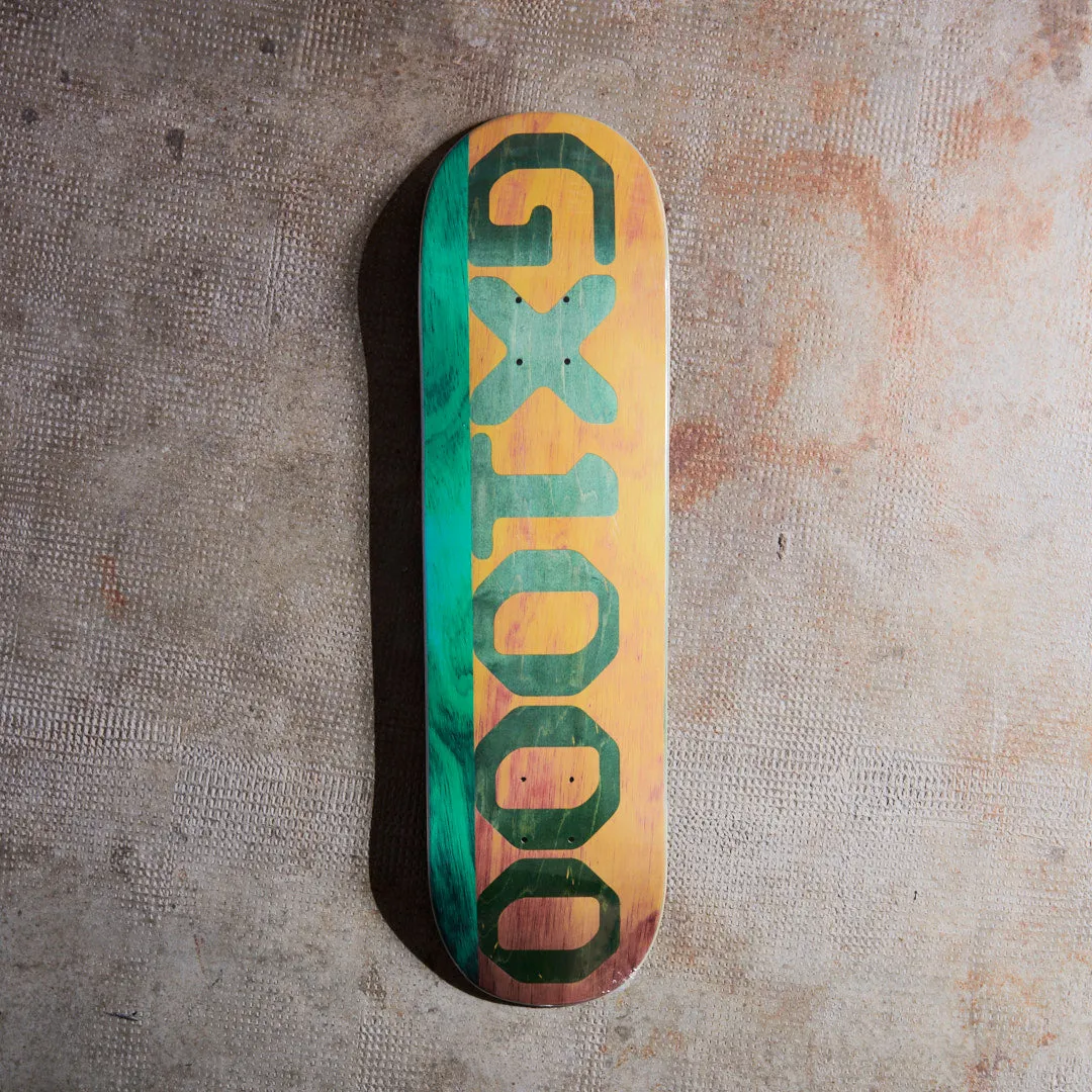 GX1000 Skateboards - Planche de skate Split Veener (Teal/Yellow) 8.5