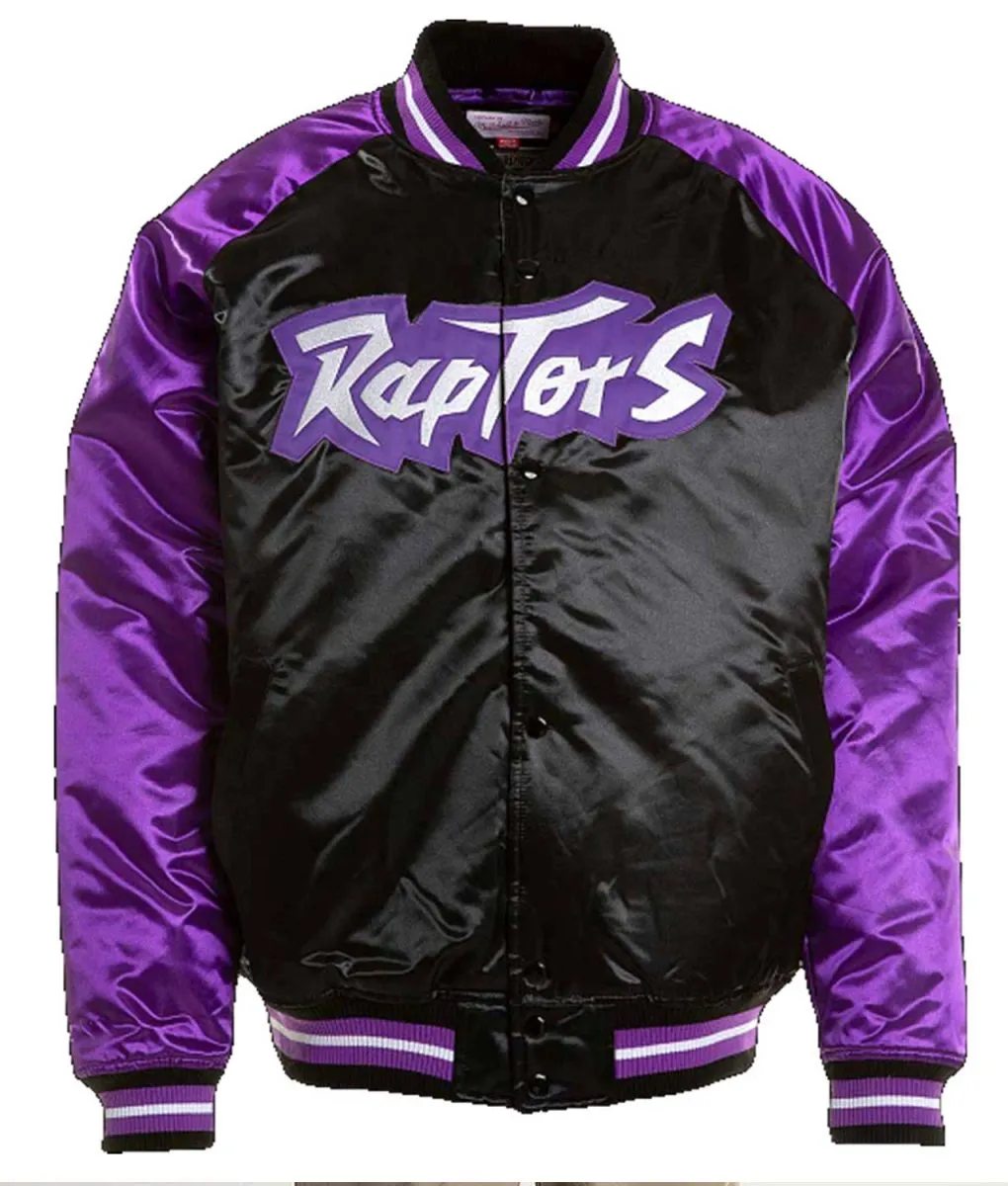 Hardwood Classics Reload 3.0 Toronto Raptors Black and Red Jacket