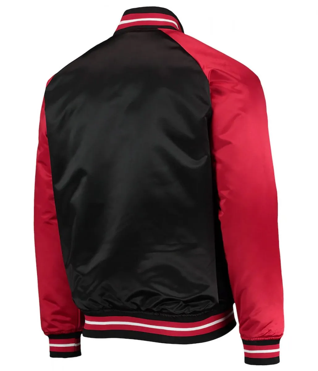 Hardwood Classics Reload 3.0 Toronto Raptors Black and Red Jacket