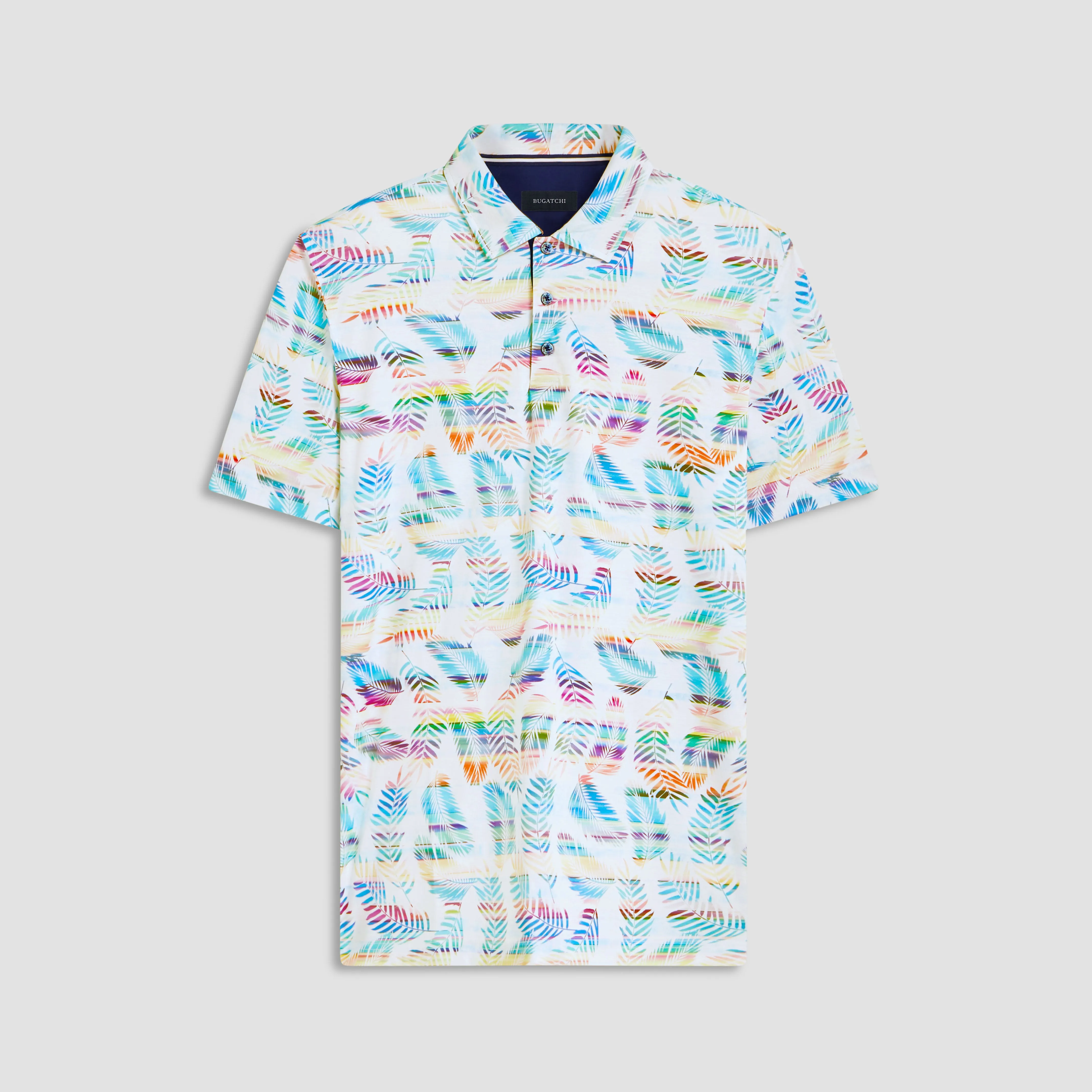 Hendrix Leaf Print Polo